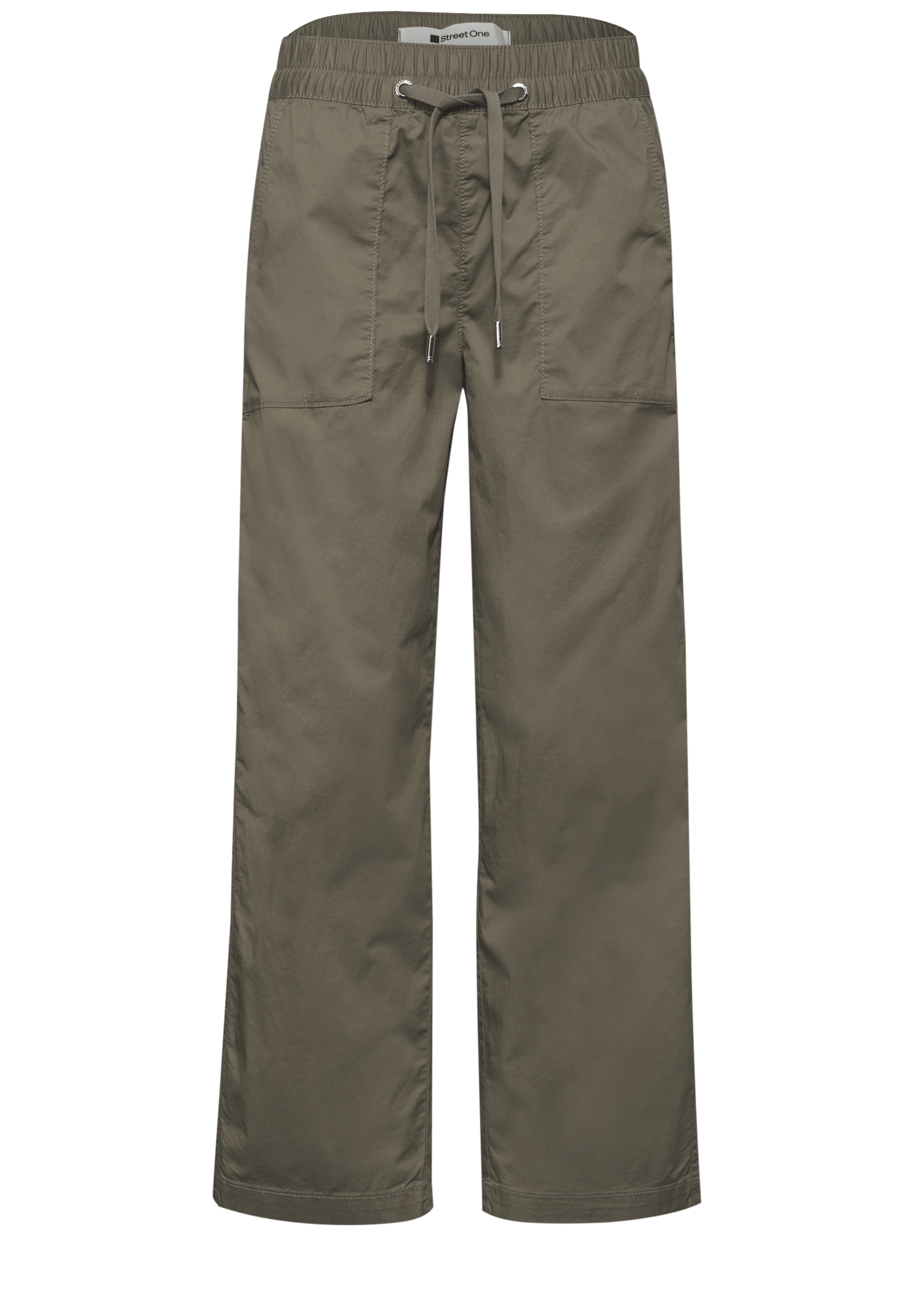 STREET ONE Paperbag-Hose  mit elastischem Bund