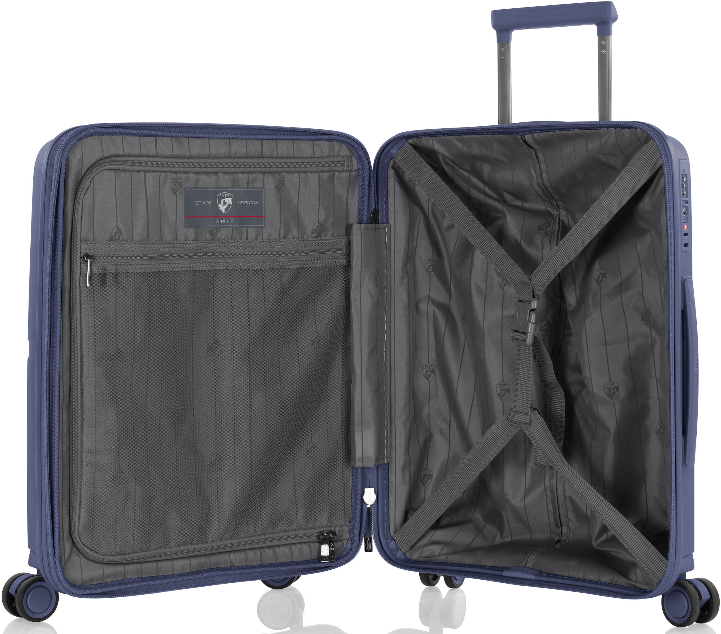 Heys Hartschalen-Trolley »AirLite, verschiedene Größen und Farben«, 4 Rollen, Heys x Joachim Llambi Hartschalen-Koffer TSA Schloss