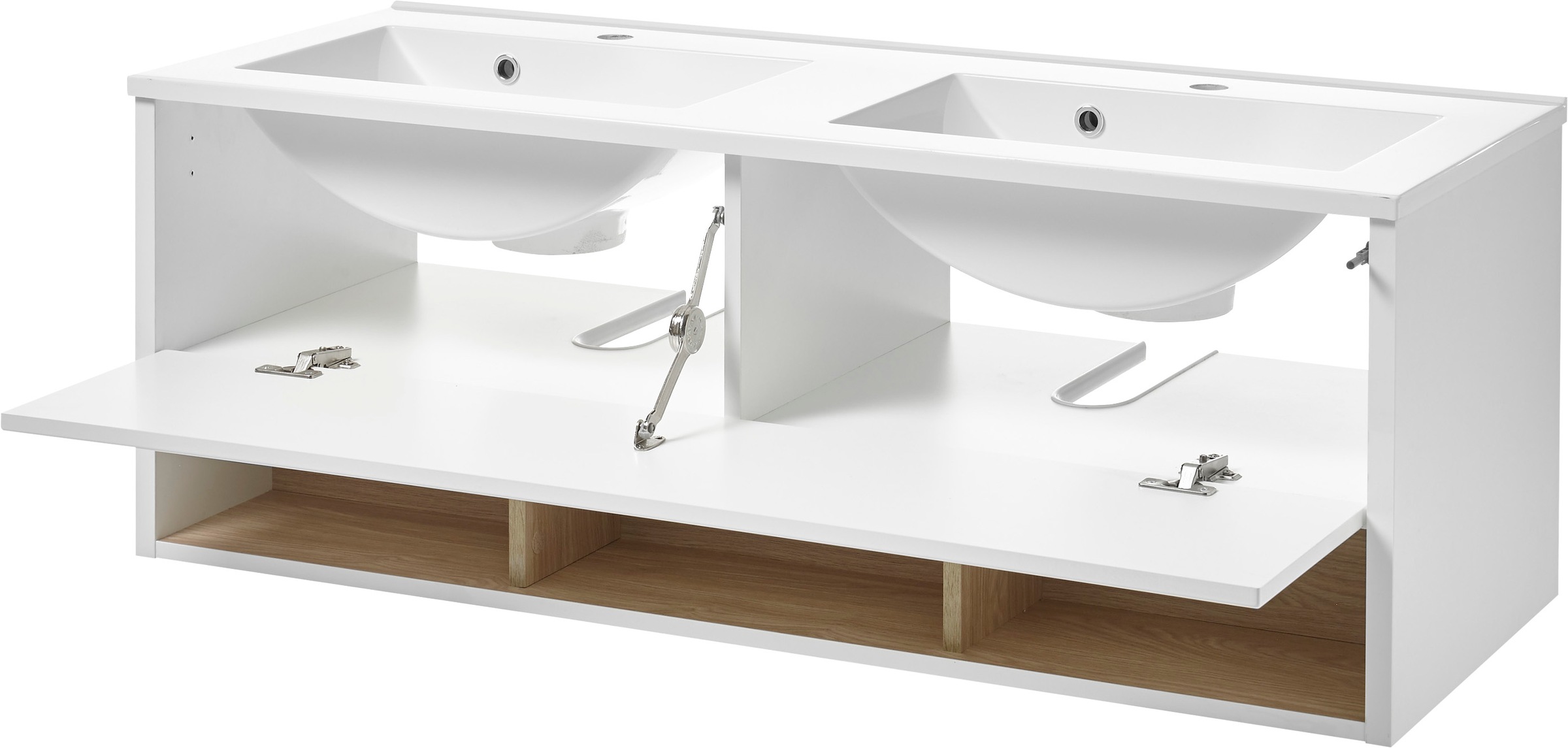 PLACES OF STYLE Badmöbel-Set »Studio Line, Bad im modernen Design, 4-teiliges Badezimmer« 4 Stk. tlg.