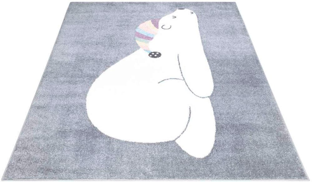 Carpet City Kinderteppich »ANIME921« rechteckig 11 mm Höhe Kinderzimmer Teppich Modern mit Mond, Blumen, Wolken, Creme, Multi