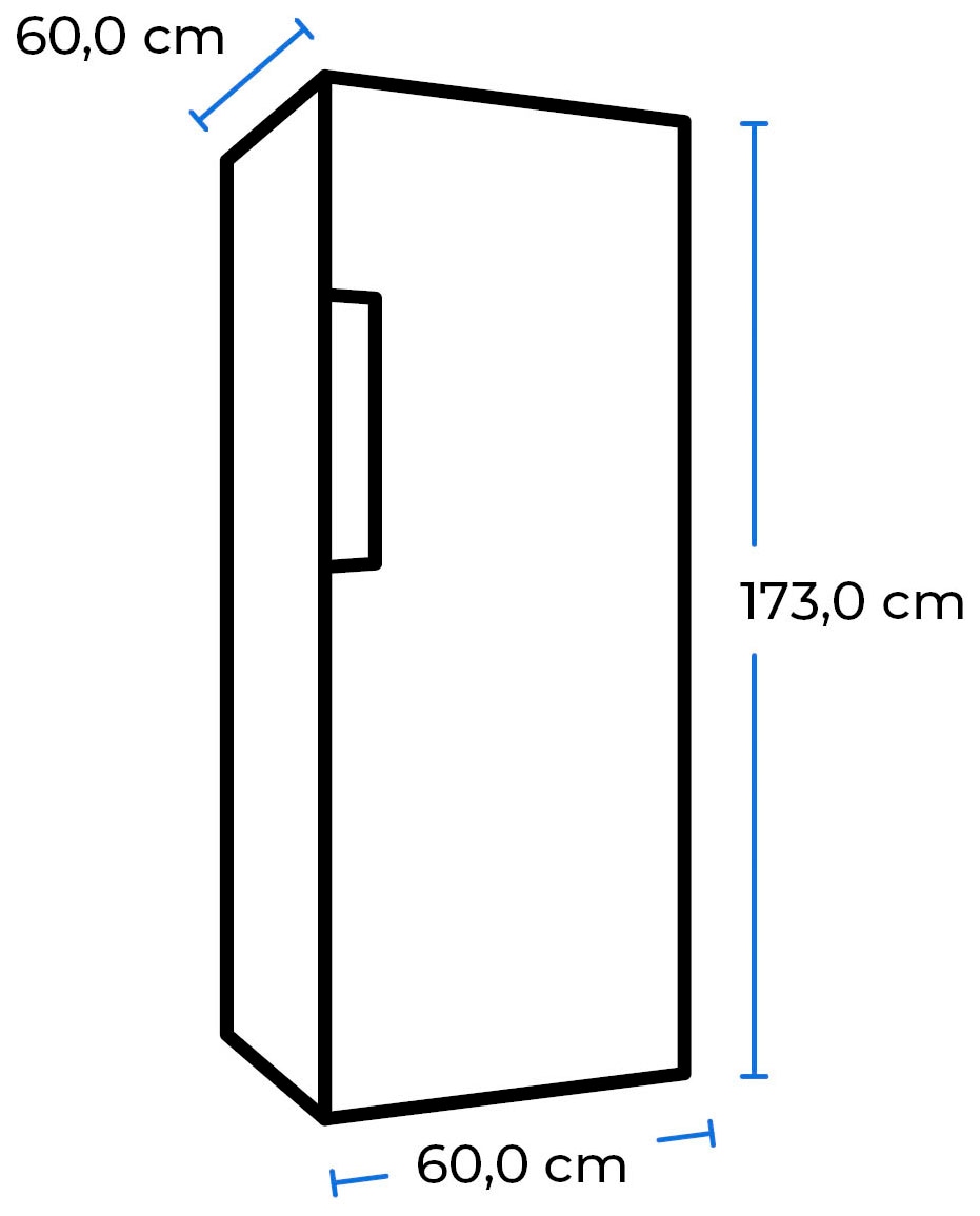 exquisit Gefrierschrank »GS280-H-040E«, 173 cm hoch, 60 cm breit, 242 L Volumen, 4 Sterne Gefrieren