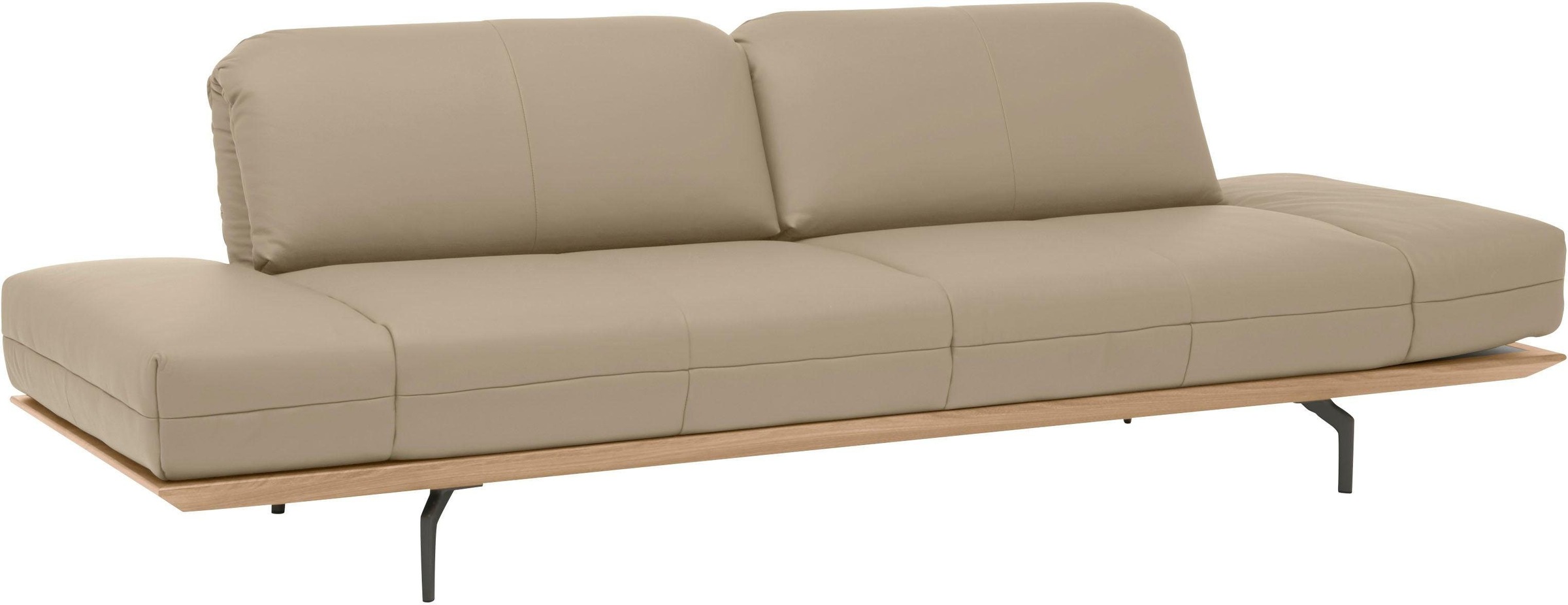Creation BY ROLF BENZ 4-Sitzer »CR.420, Designsofa, Loungesofa«, in 2 Qualitäten, Holzrahmen in Eiche Natur oder Nußbaum, Breite 252 cm