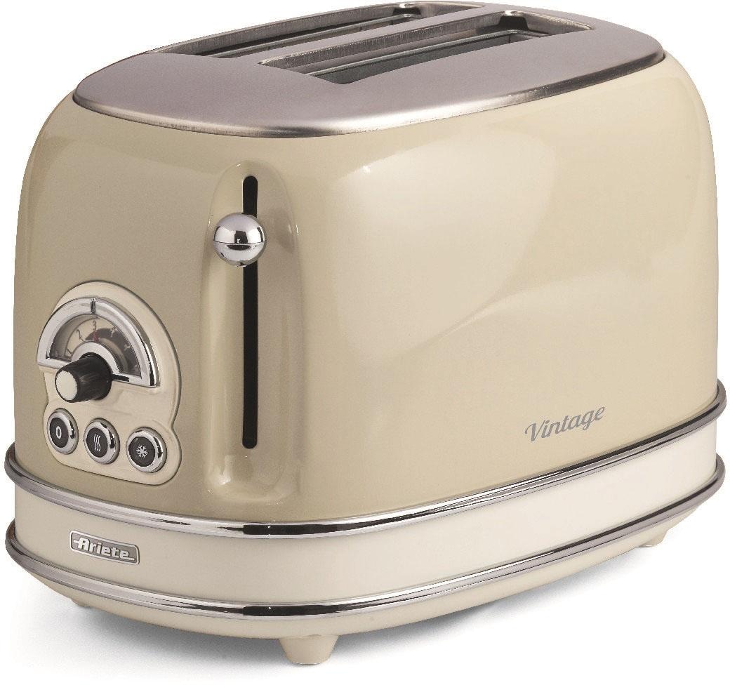 Ariete Toaster »Vintage«, 2 kurze Schlitze, für 2 Scheiben, 815 W, creme