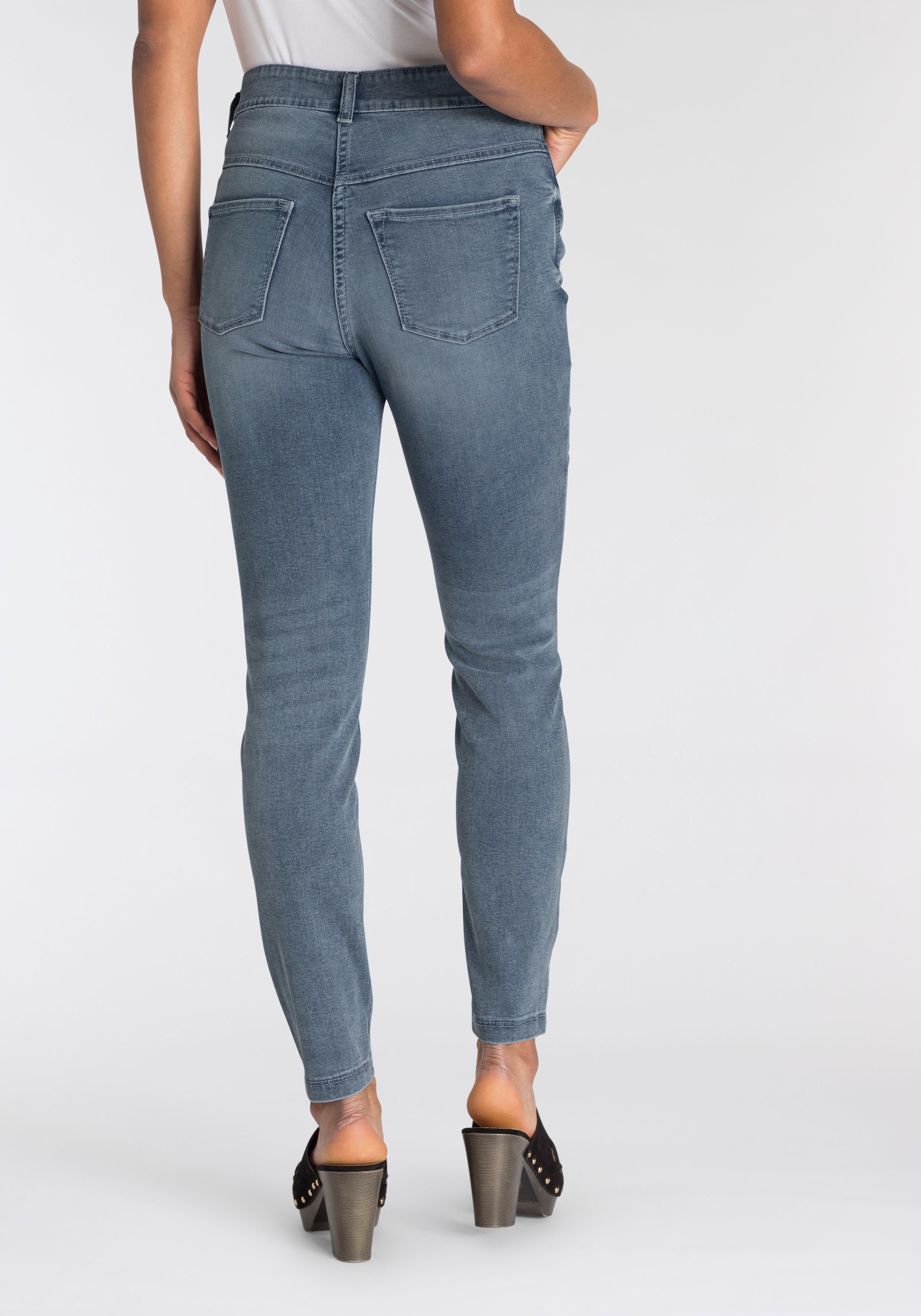 bei ♕ ganzen den »Hiperstretch-Skinny«, Tag Power-Stretch Skinny-fit-Jeans sitzt bequem Qualität MAC