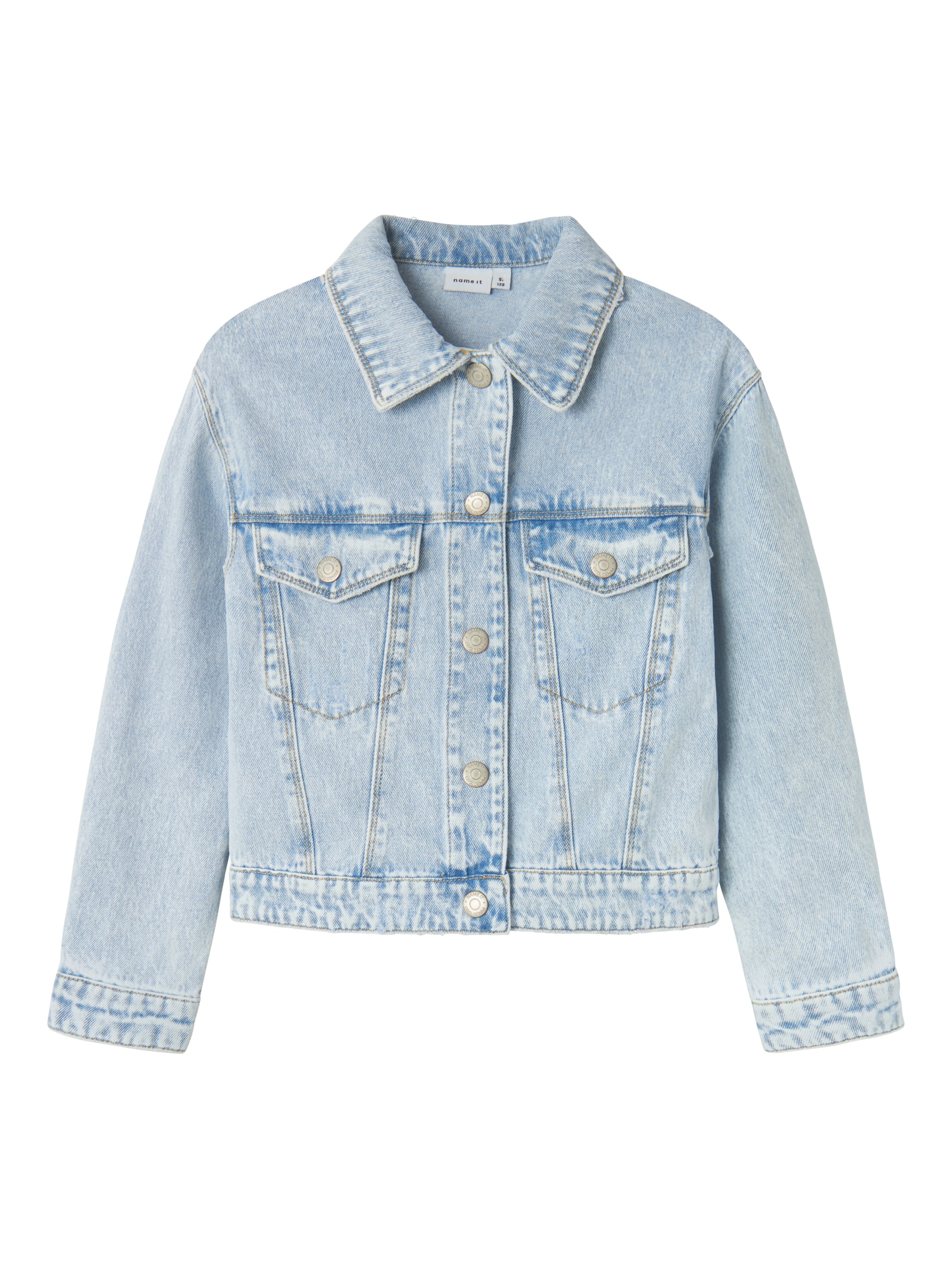 Name It Jeansjacke »NKFMILA DNM JACKET 8510-ZA NOOS«, ohne Kapuze, in leicht verkürzter, klassischer Form