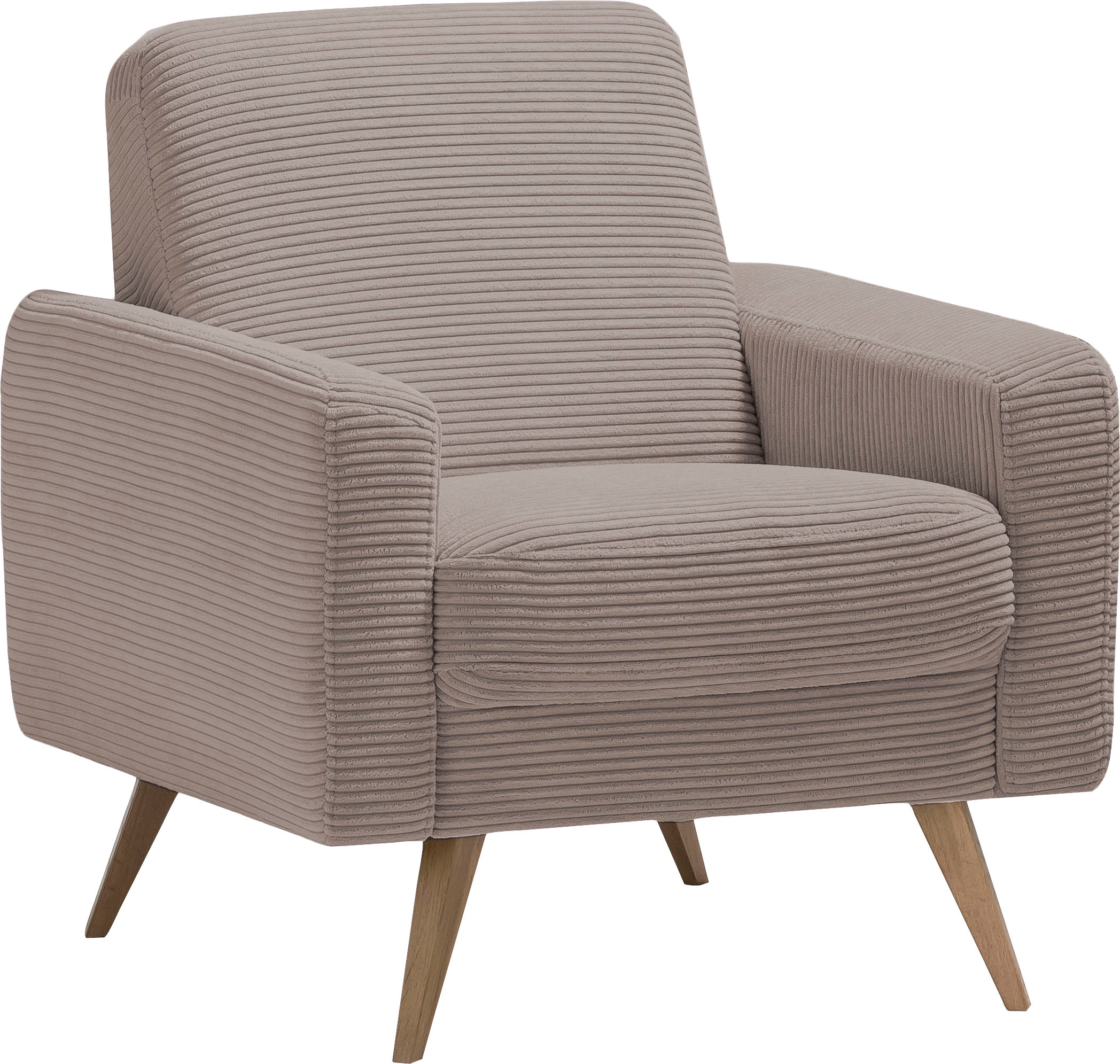 Sessel »Samso, Loungesessel«, elegant und bequem, aktueller Cord Bezug