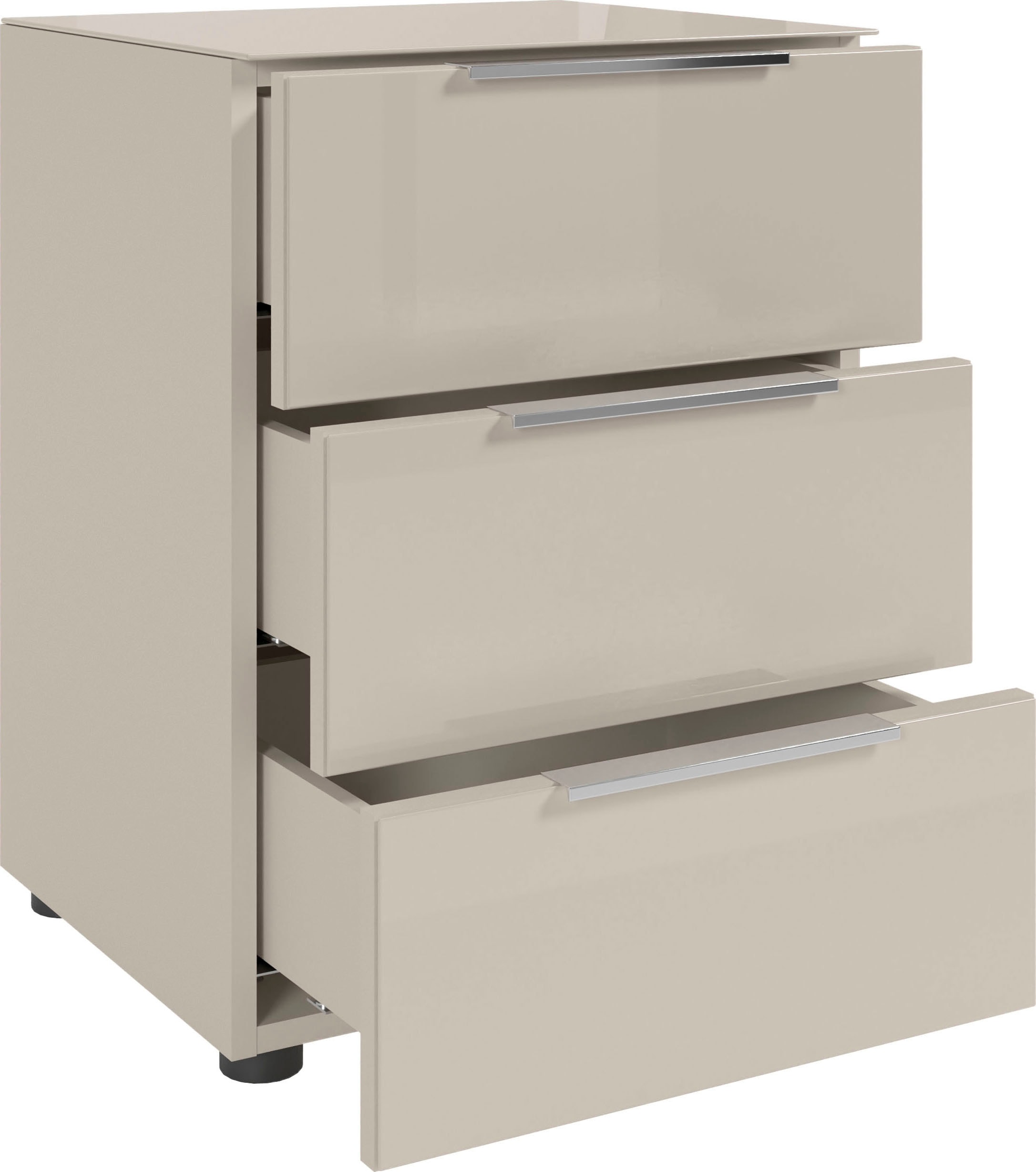 HBZ Nachtkommode »Santorin Nachtkonsole, BxHxT 45x61x40 cm«, (1 St.), Breite 45cm, Softclose für Schubkästen, Melaminbeschichtung