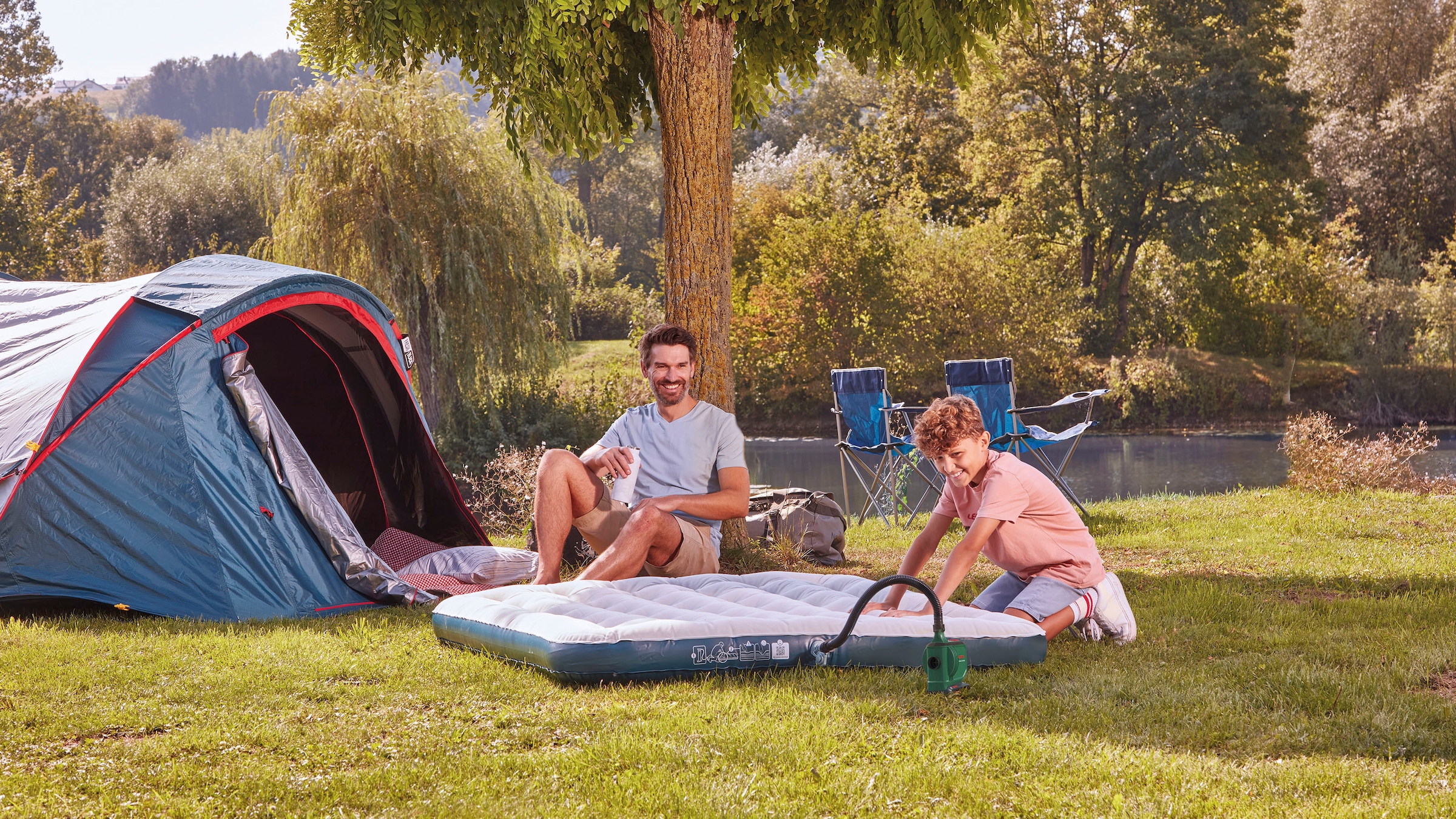 Bosch Home & Garden Akku-Handkompressor »EasyInflate 18V-500« mit Akku 18V/2,0Ah und Ladegerät