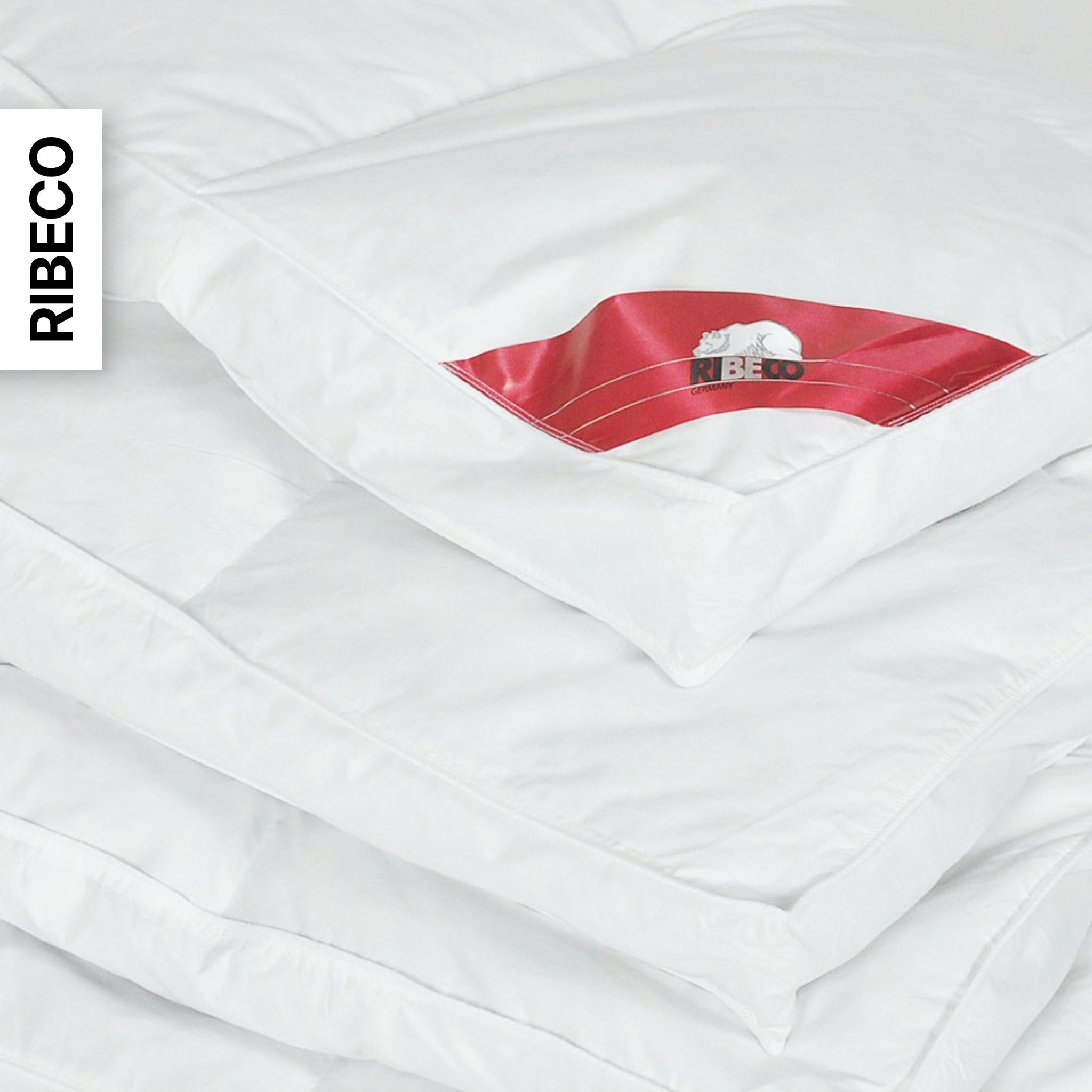 RIBECO Federbettdecke »Bettdecke in 135x200 und 155x220cm Topseller,« extrawarm Füllung 90Federnund10Daunen 1 Stk. tlg. Daunen und Federn, Made in Germany, mit gratis 80x80 cm Kissen