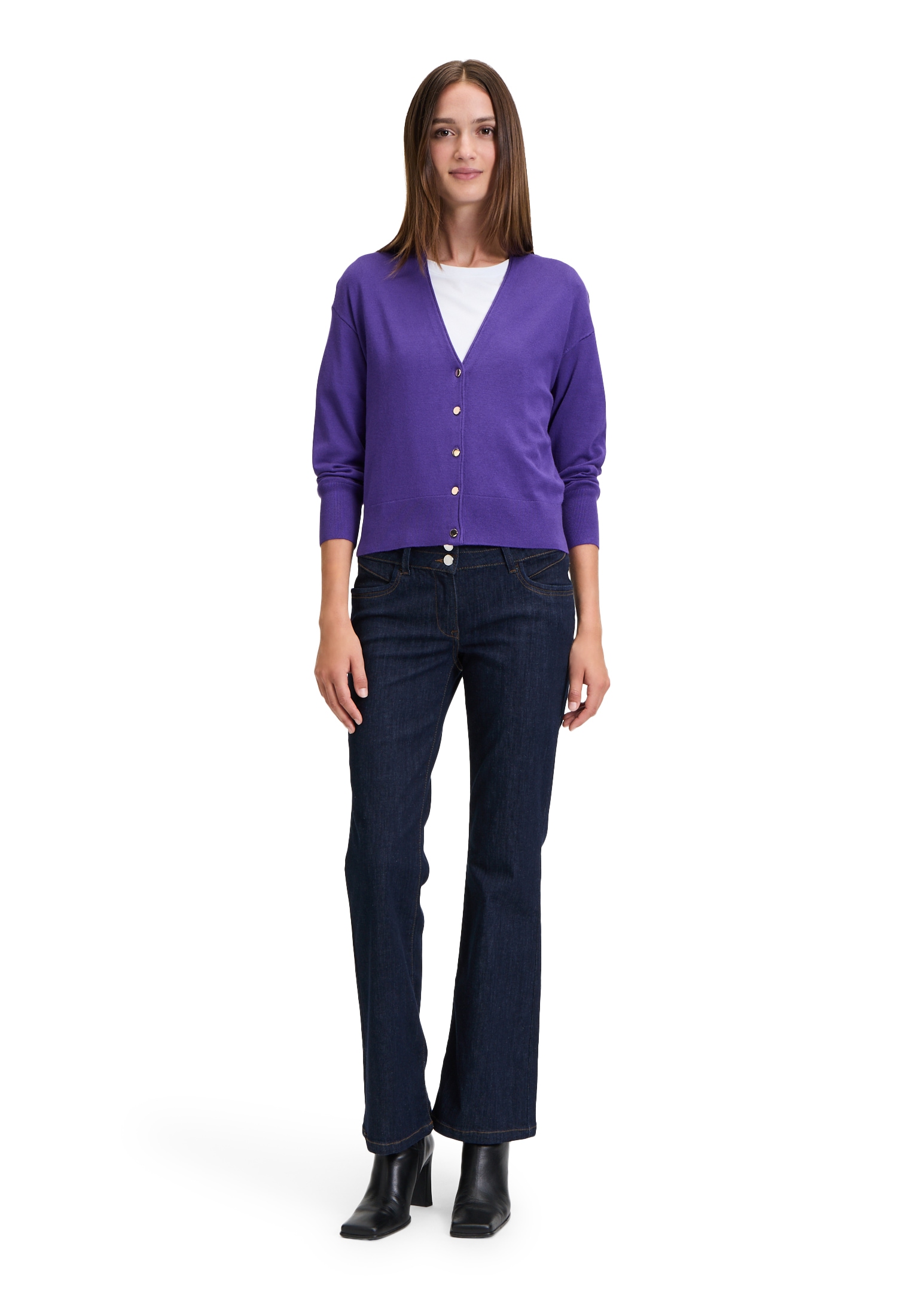 Betty Barclay Strickjacke »Feinstrickjacke mit V-Ausschnitt«