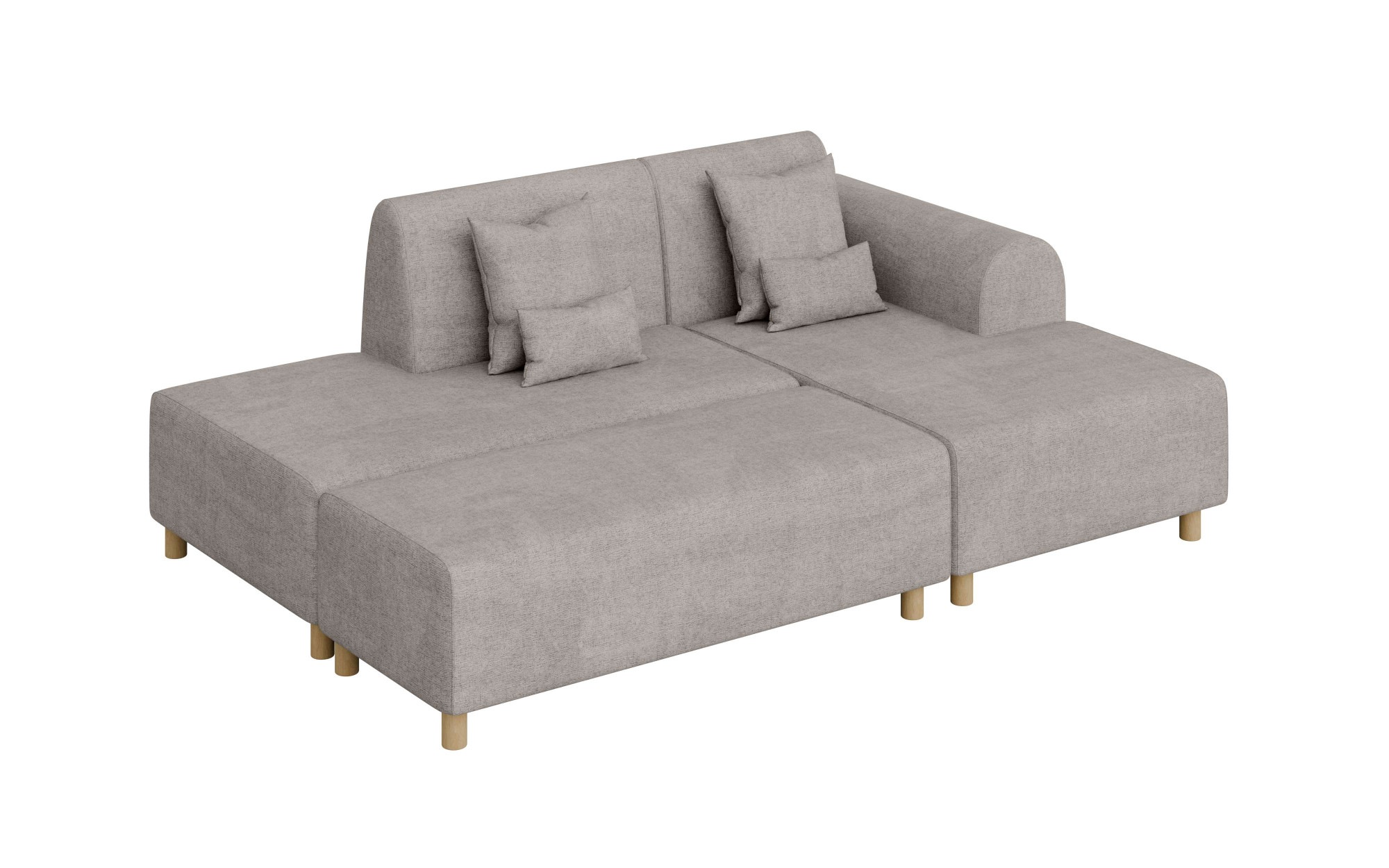 INOSIGN Ecksofa »Suyala«, L-Form mit Hocker