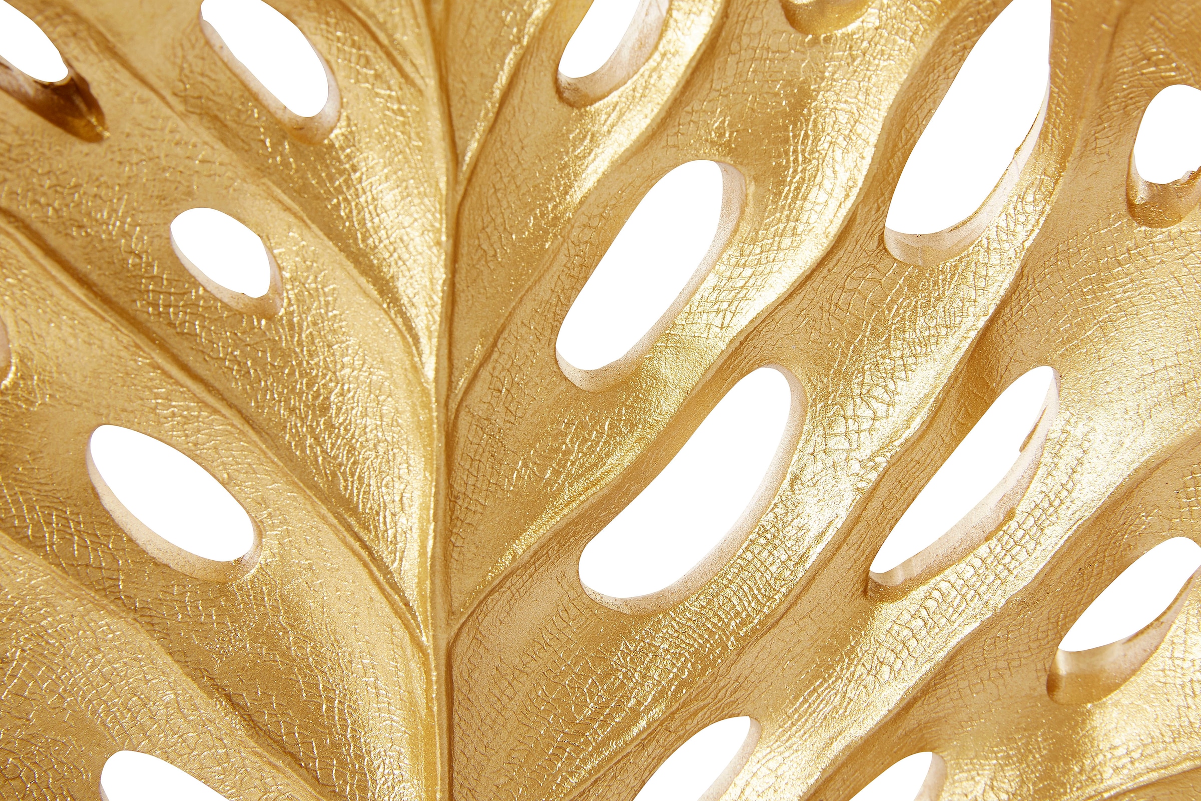 Raten auf Leonique goldfarben modern, Polyresin kaufen »Leaf, gold«, (2er-Set), (Kunststein), Wandkerzenhalter glamourös,