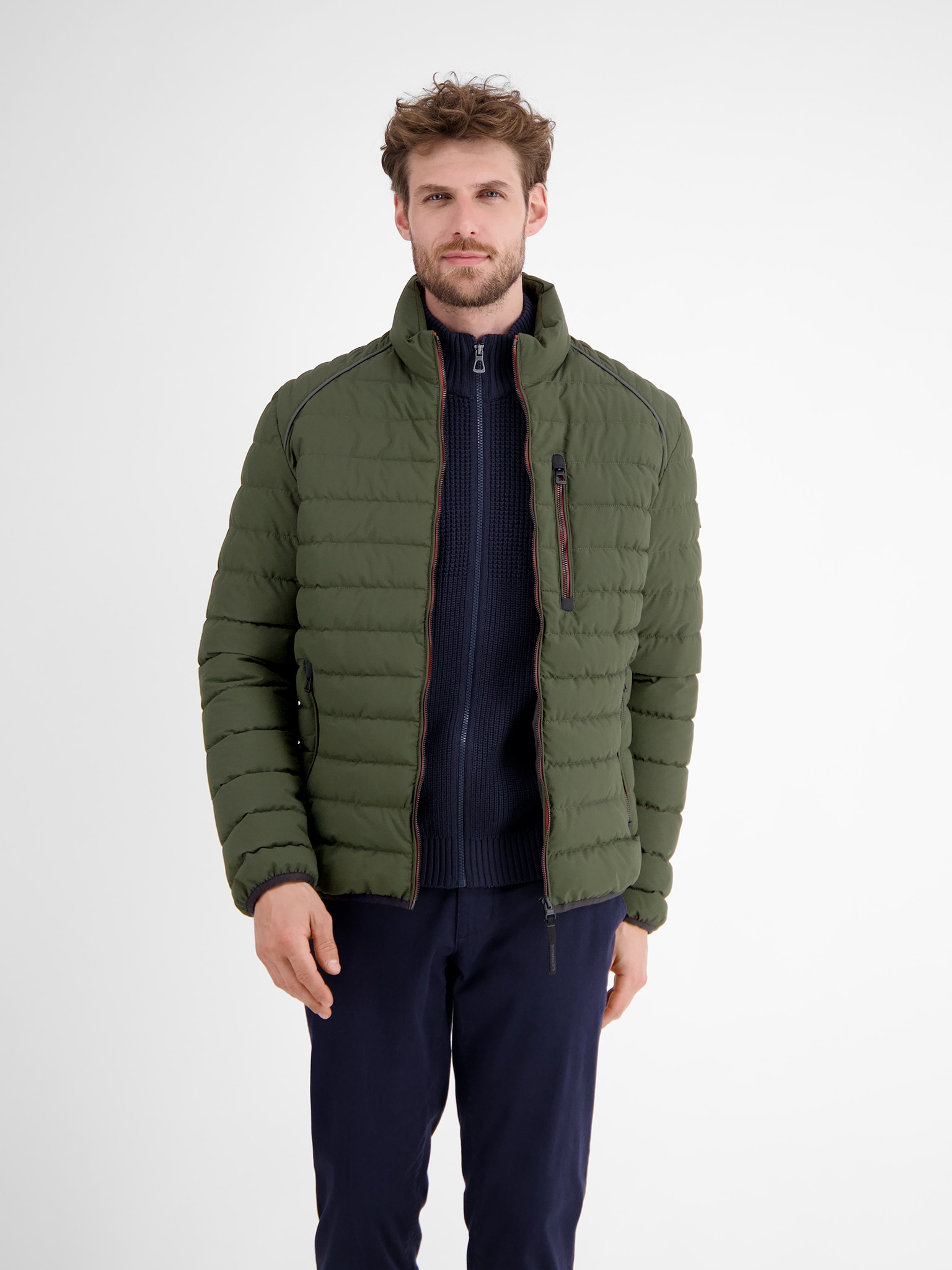 LERROS Blouson ohne Kapuze Light Weight mit Reißverschluss und Stehkragen