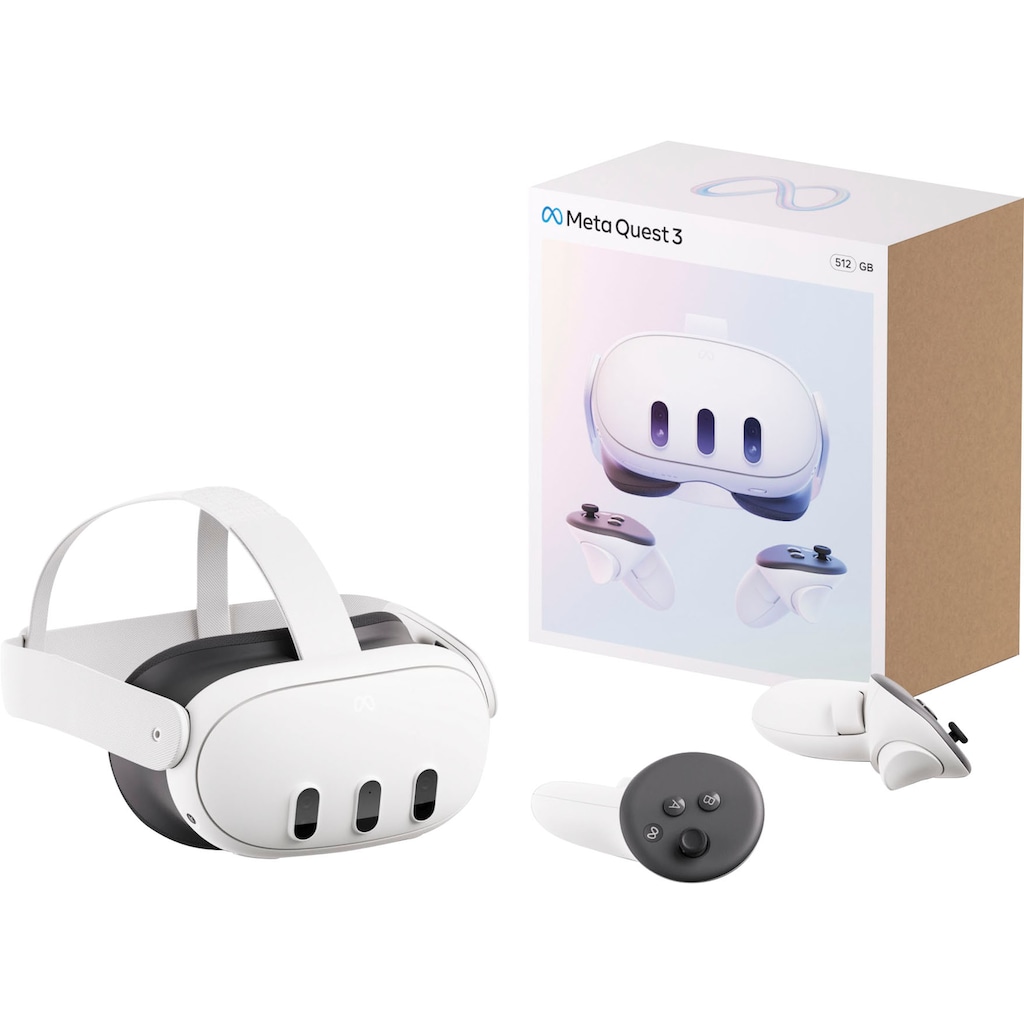 Meta Virtual-Reality-Brille »Quest 3 128 - 512 GB«, (Packung)