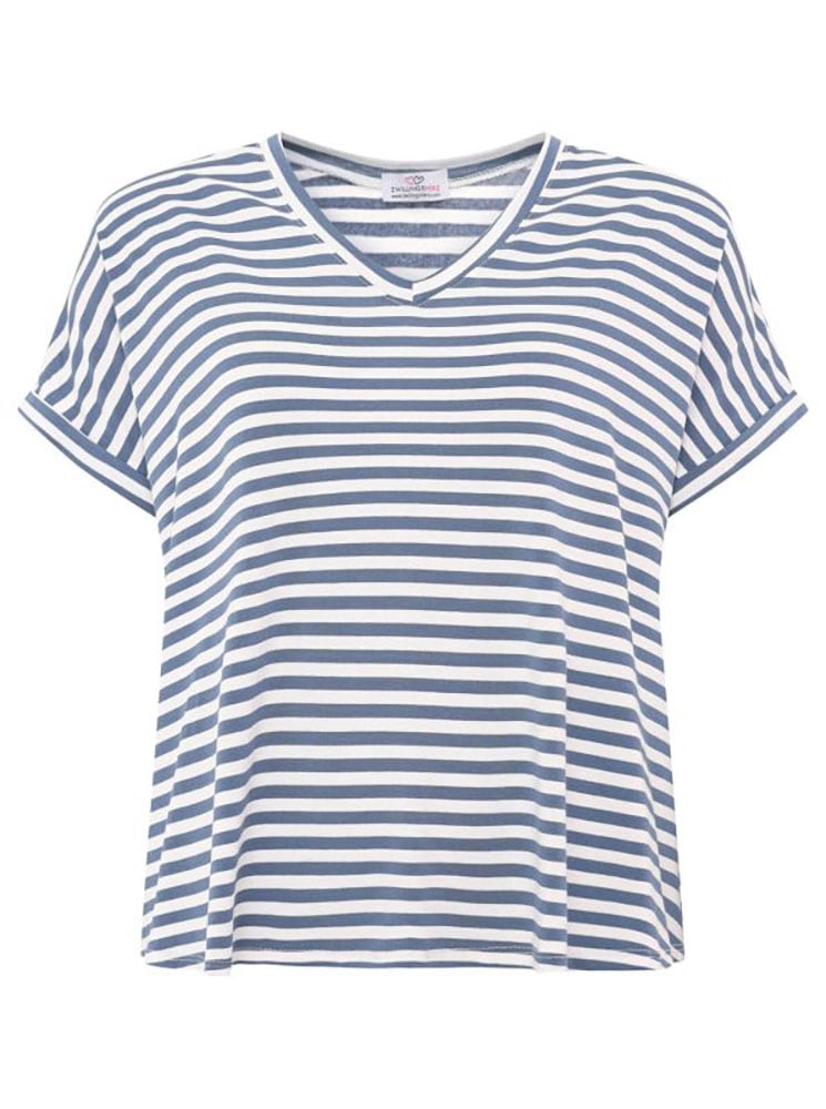 Zwillingsherz T-Shirt »"Maritime Streifen"«, mit hohem Viskoseanteil, One Size