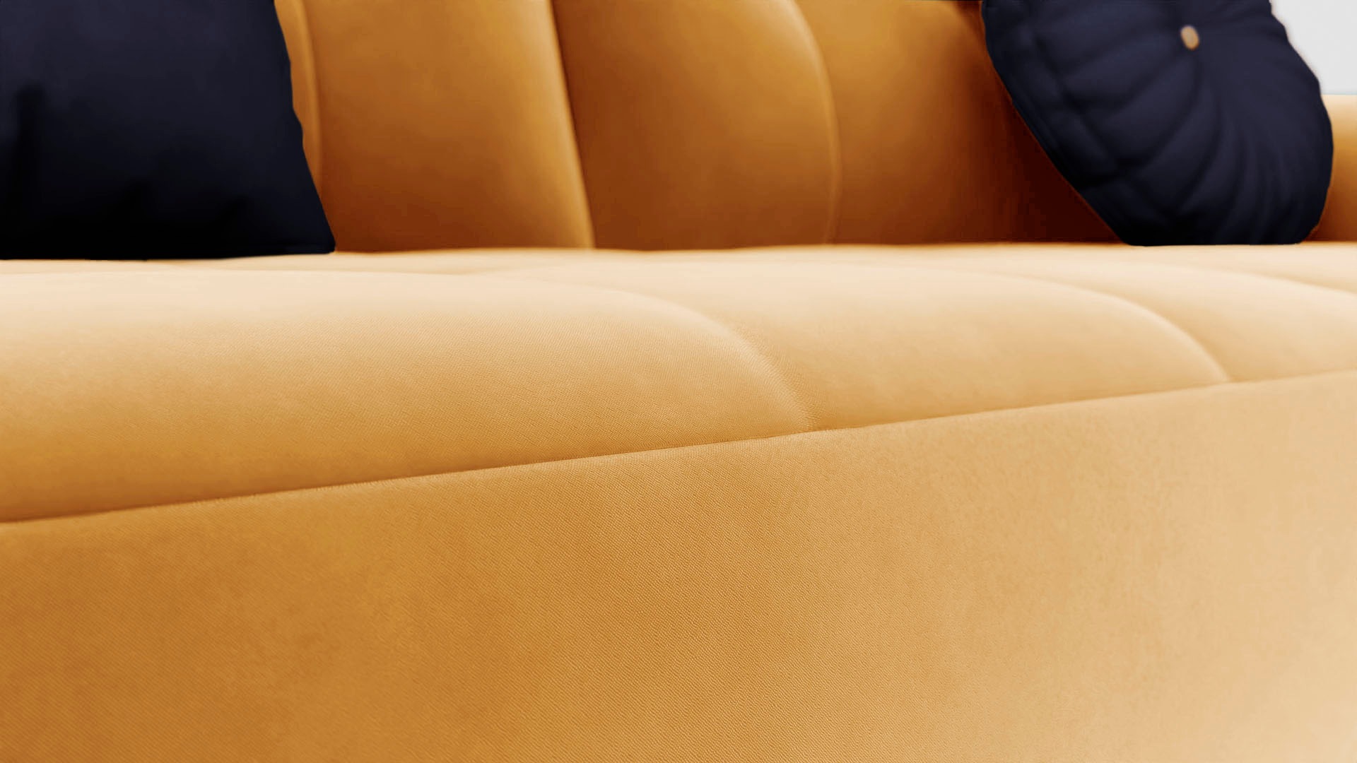 sit&more 2,5-Sitzer »Orient 1«, inkl. 2 Zierkissen mit Strass-Stein, goldfarbene Metallfüße