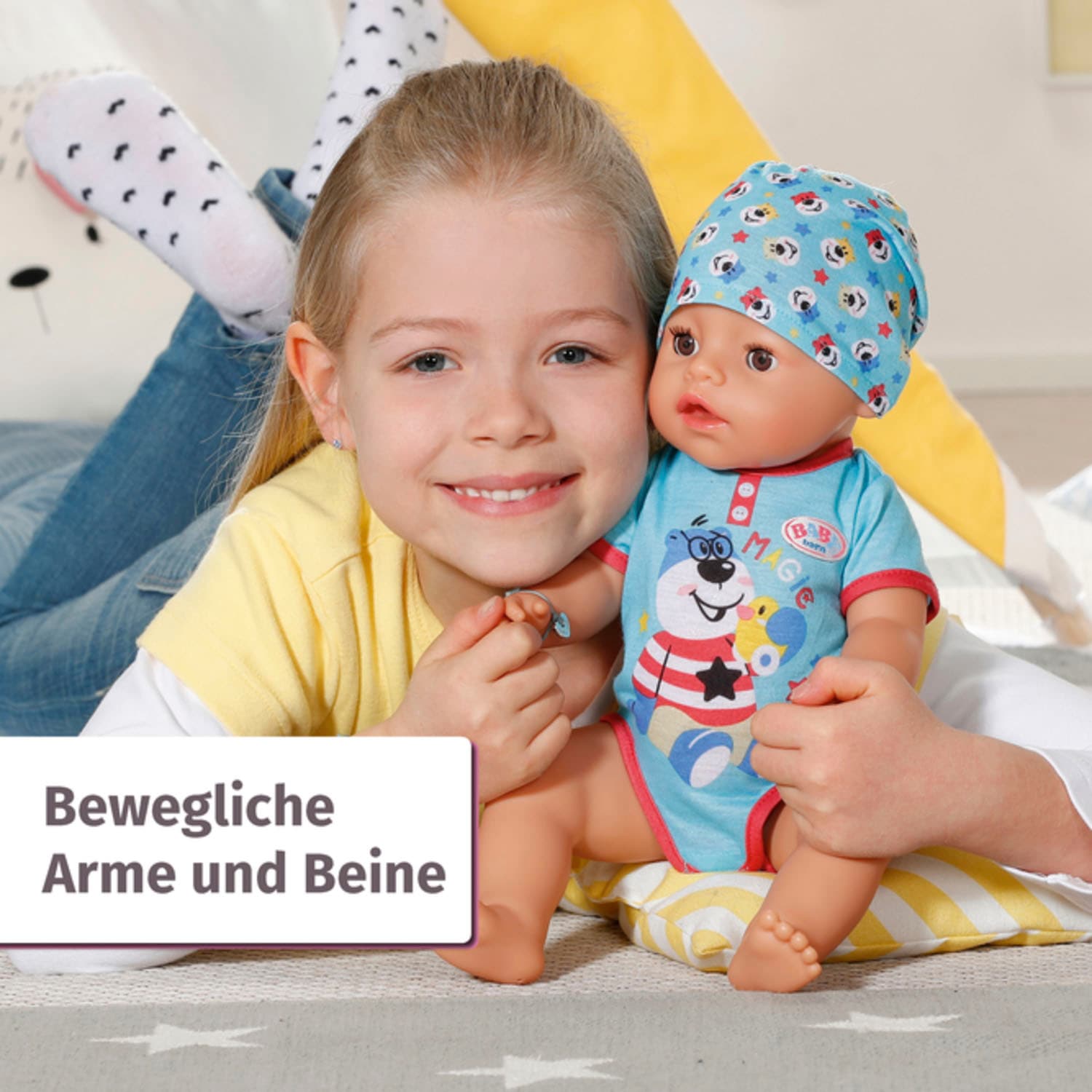 Baby Born Babypuppe »Magic Boy, 43 cm«, (Set, 13 tlg.), mit 10 lebensechten Funktionen