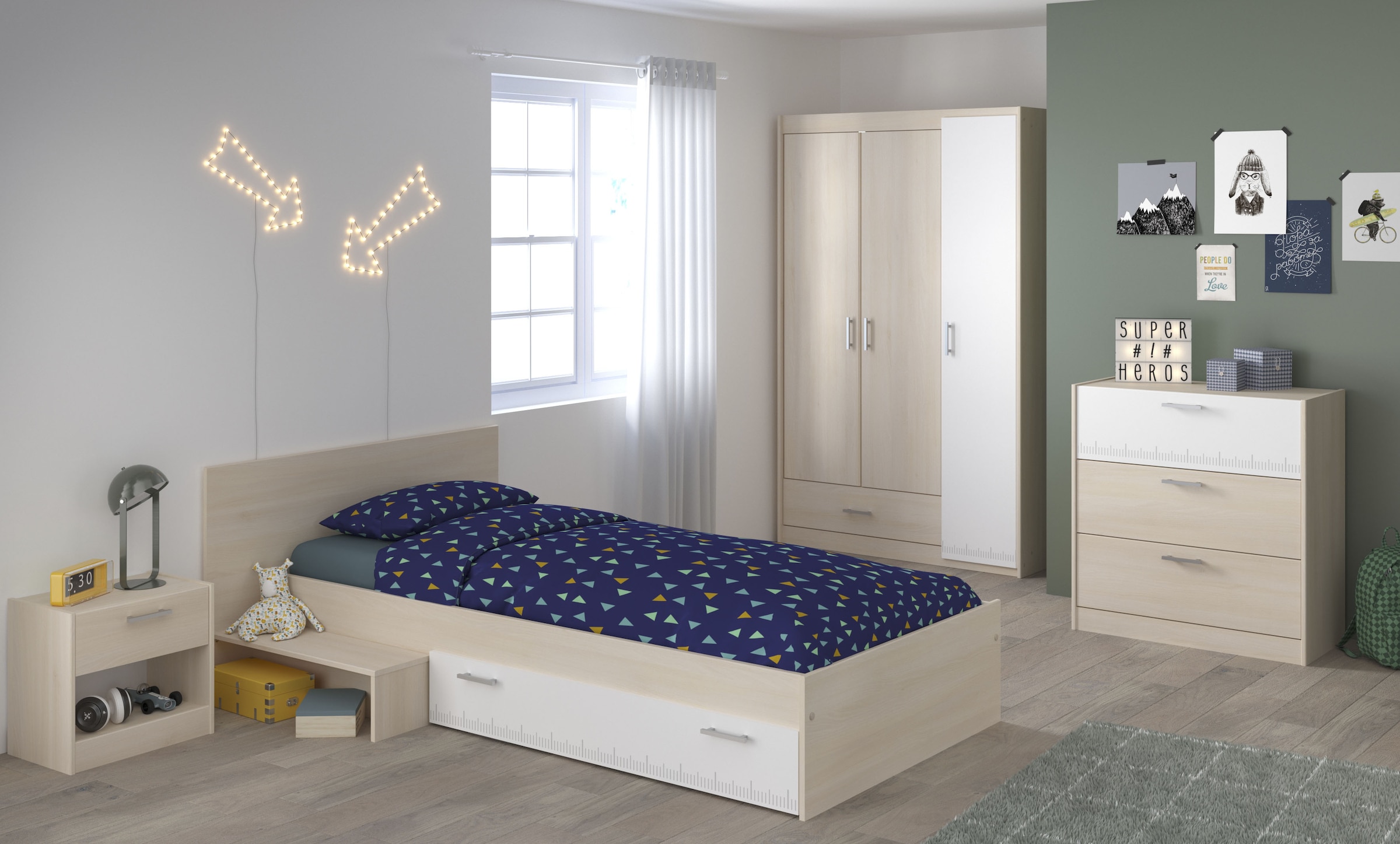 Parisot Jugendzimmer-Set »Parisot Kinderimmer Charly 12«, (4 tlg.)