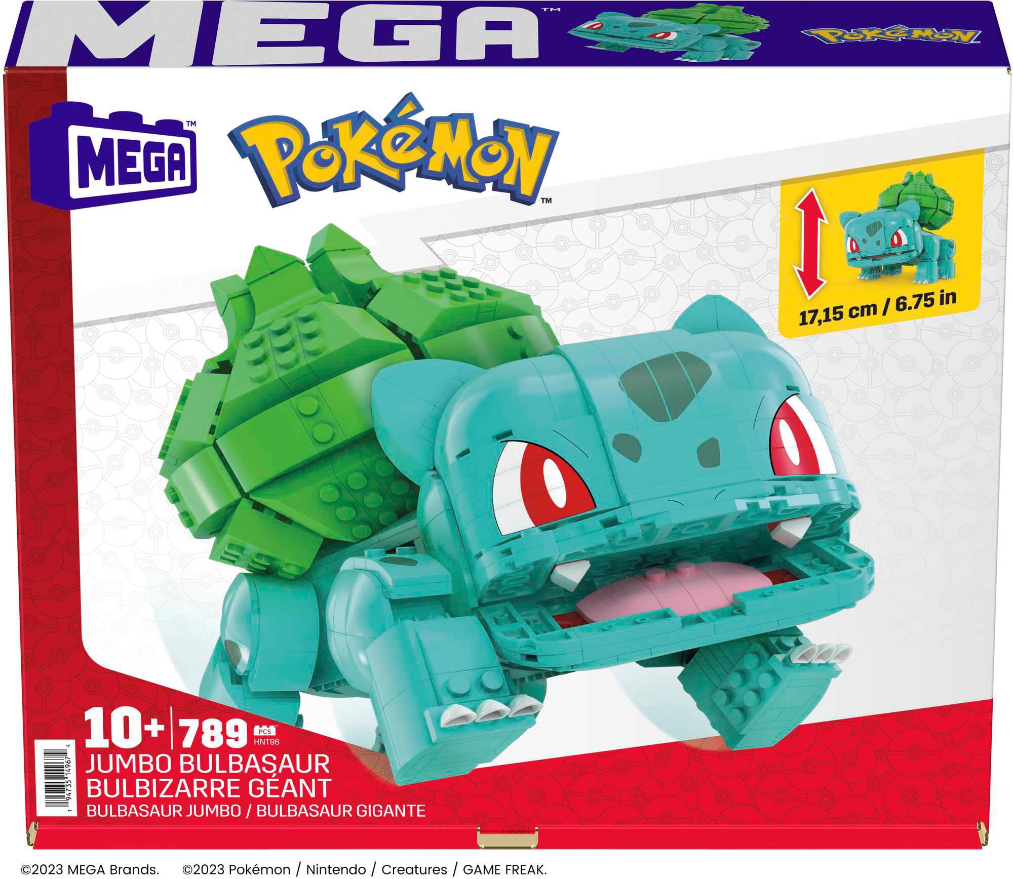 MEGA Spielbausteine »MEGA Pokémon, Jumbo Bisasam«, (789 St.) bei
