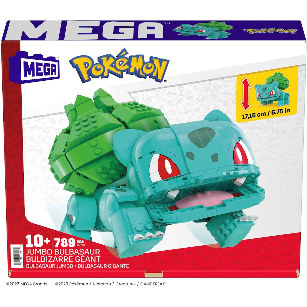 MEGA Spielbausteine »MEGA Pokémon, Jumbo Bisasam«, (789 St.)