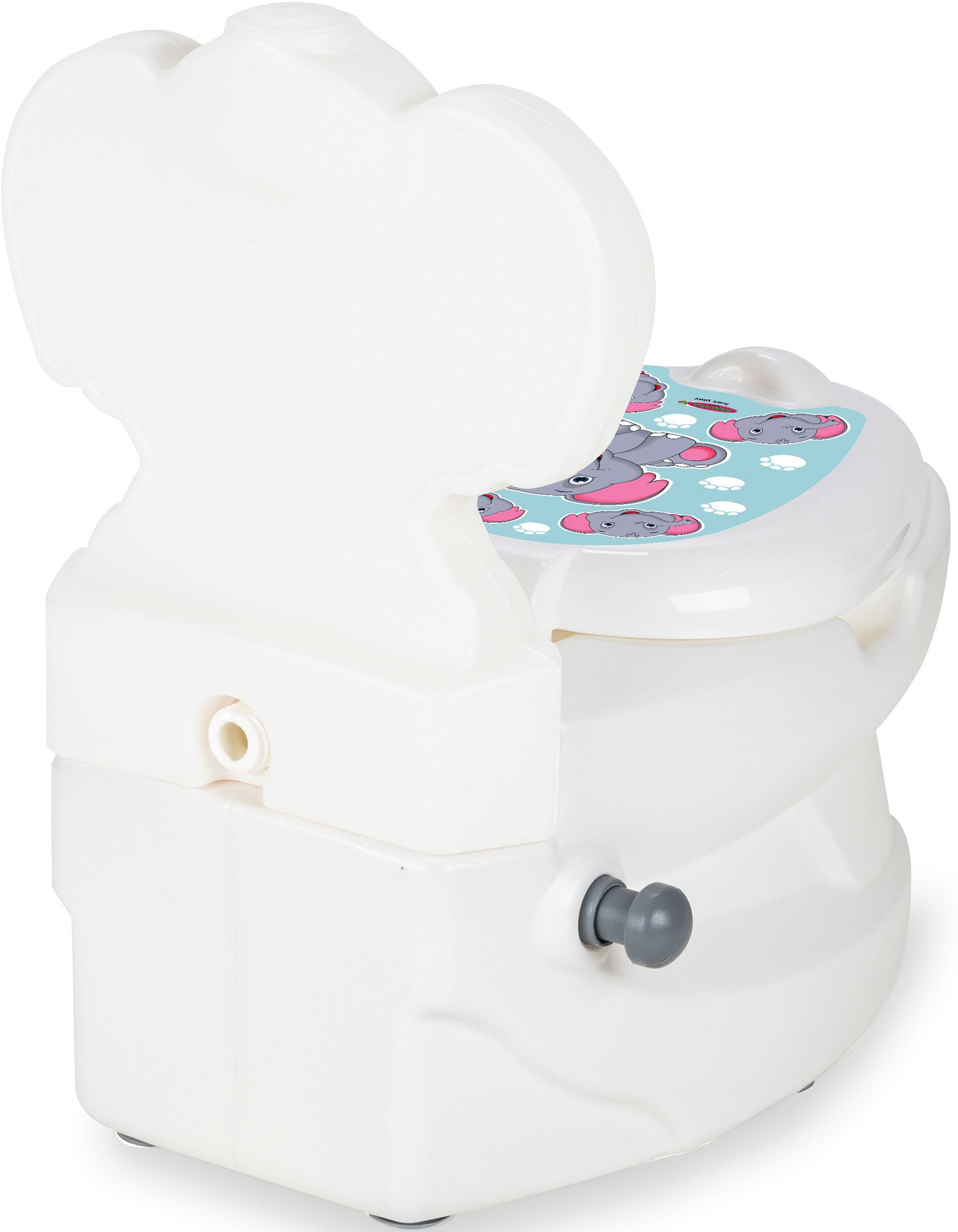 Jamara Toilettentrainer »Meine kleine mit Spülsound Elefant«, Toilettenpapierhalter bei Toilette, und