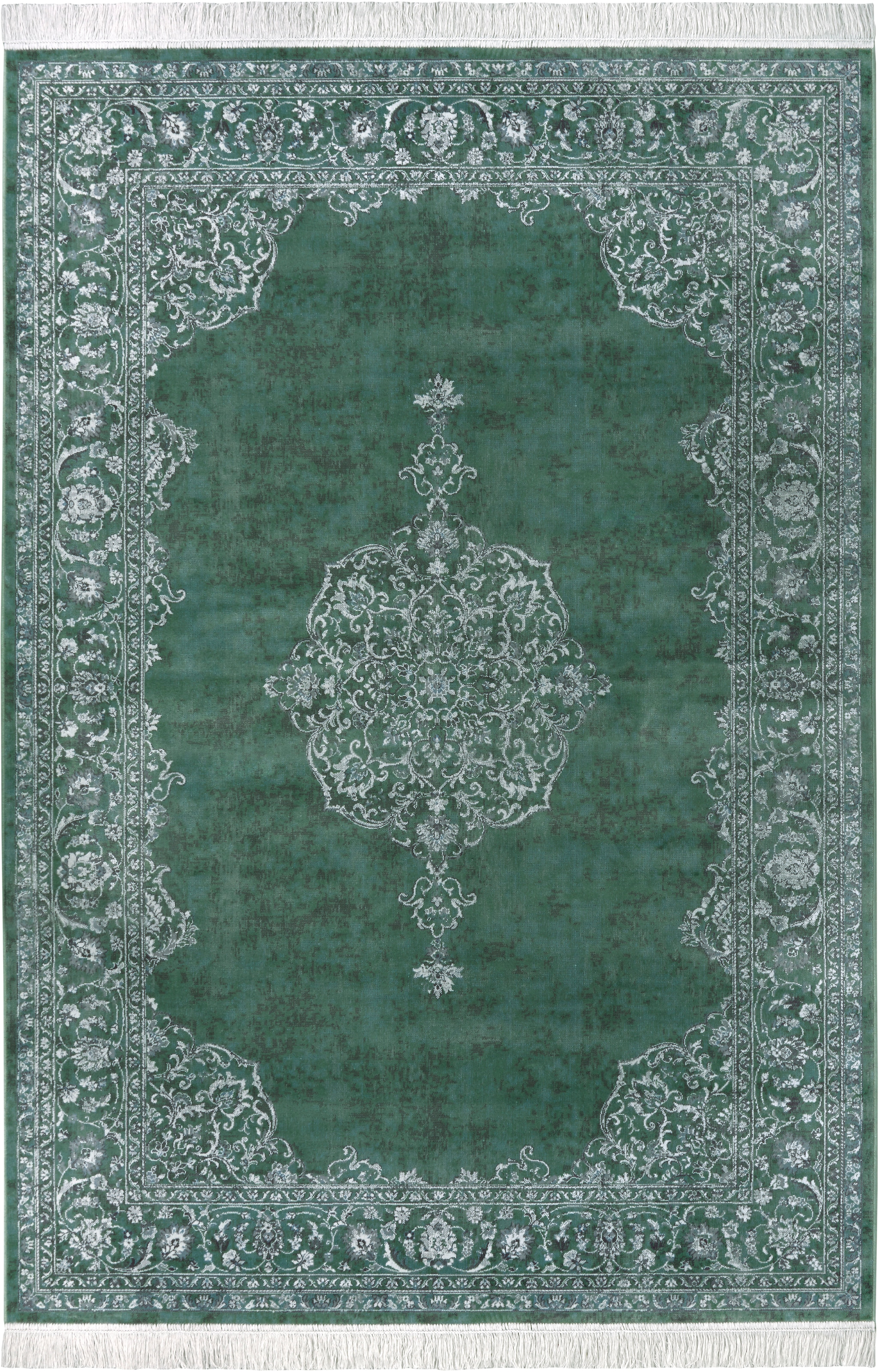 NOURISTAN Teppich »Orient Vintage Medaillon«, Esszimmer Schlafzimmer, Wohnzimmer, Orient, mit Orientalisch Fransen, rechteckig