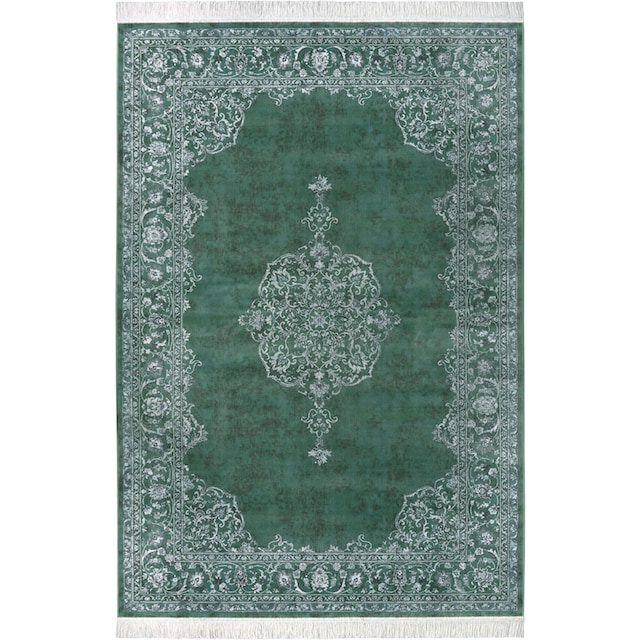 NOURISTAN Teppich »Orient Vintage Medaillon«, rechteckig, Orientalisch mit  Fransen, Orient, Wohnzimmer, Schlafzimmer, Esszimmer