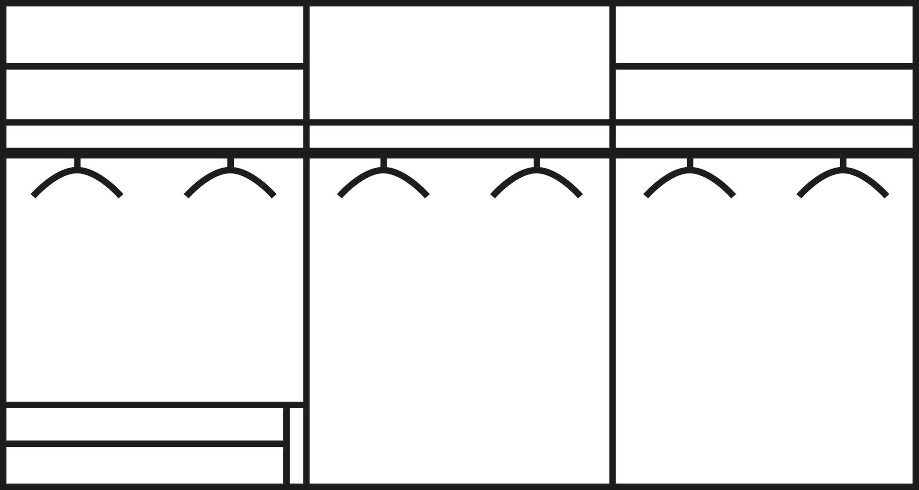 rauch Schwebetürenschrank »Dobene« inkl. Schubkasteneinsatz und Einlegeböden
