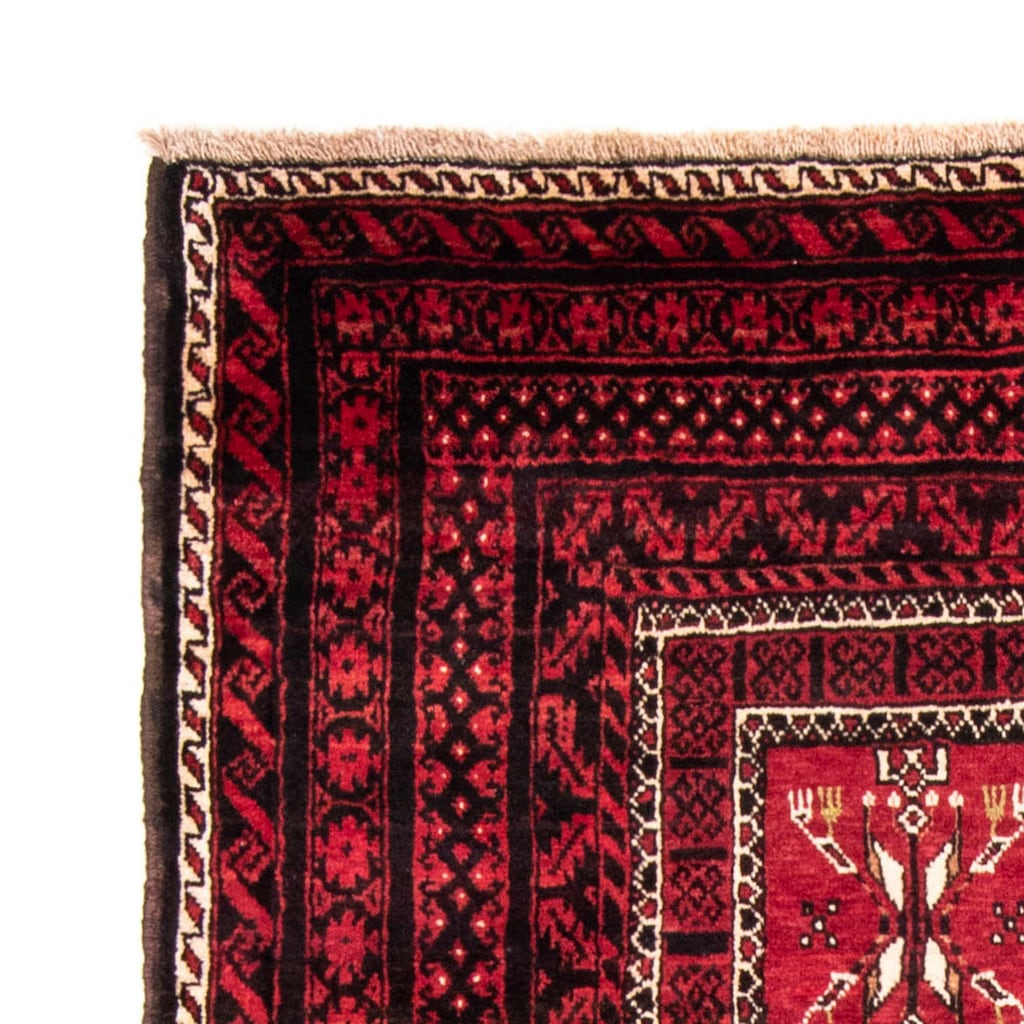 morgenland Hochflor-Läufer »Belutsch Medaillon Rosso 220 x 114 cm«, rechteckig