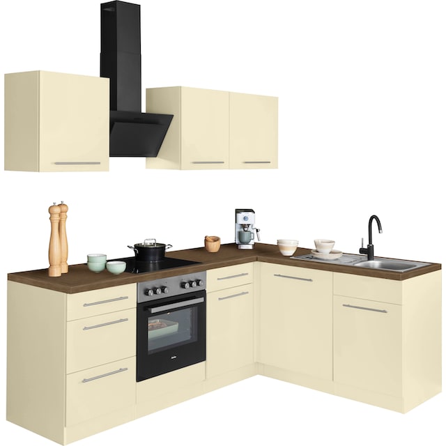 wiho Küchen Winkelküche »Unna«, ohne E-Geräte, Stellbreite 220 x 170 cm auf  Rechnung bestellen