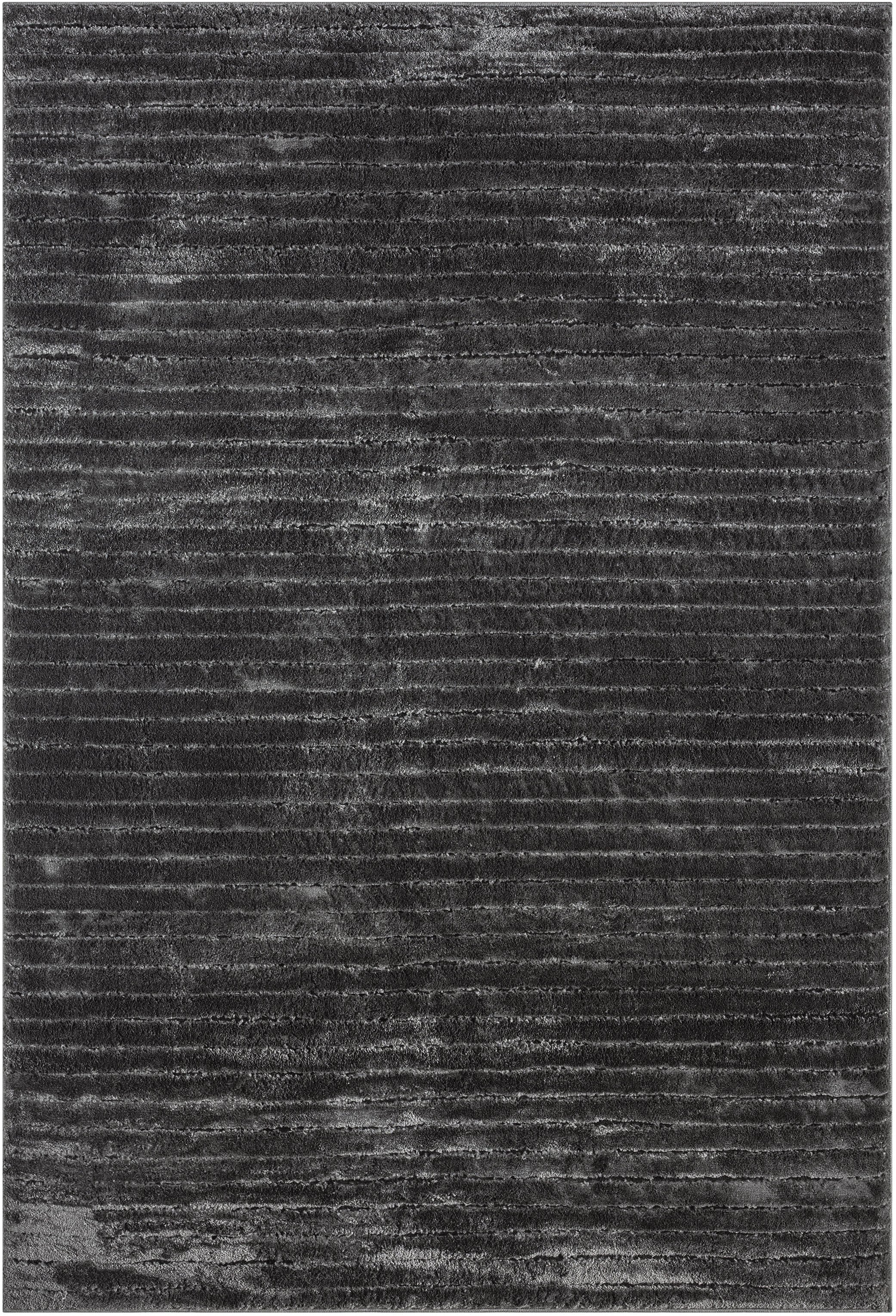 LeGer Home by Lena Gercke Teppich »Selma« rechteckig 19 mm Höhe Hoch-Tief-Struktur, Streifen Design, weich, Wohnzimmer, Schlafzimmer