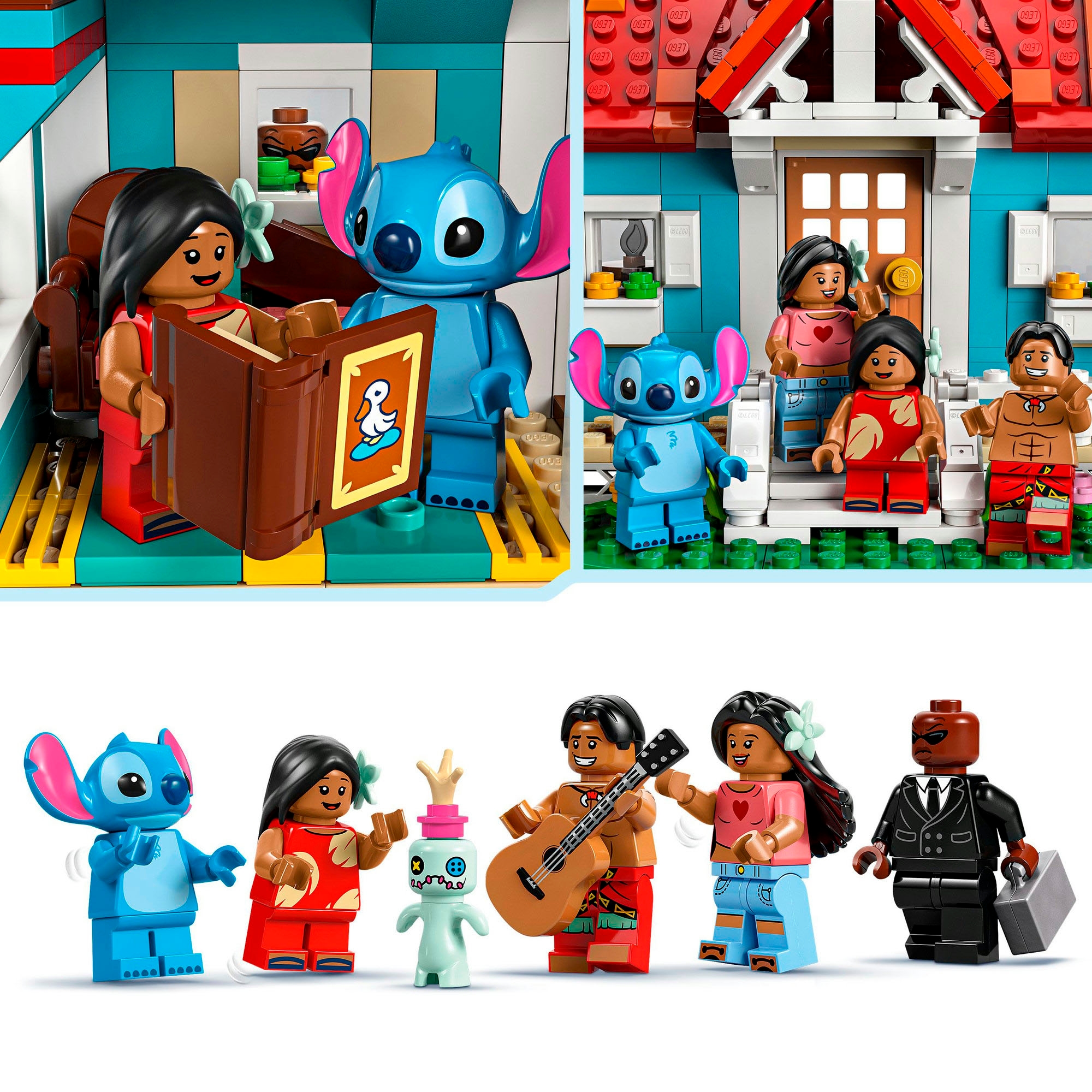 LEGO® Konstruktionsspielsteine »Das Strandhaus aus „Lilo und Stitch“ (43268), LEGO® Disney Classic«, (834 St.), Made in Europe