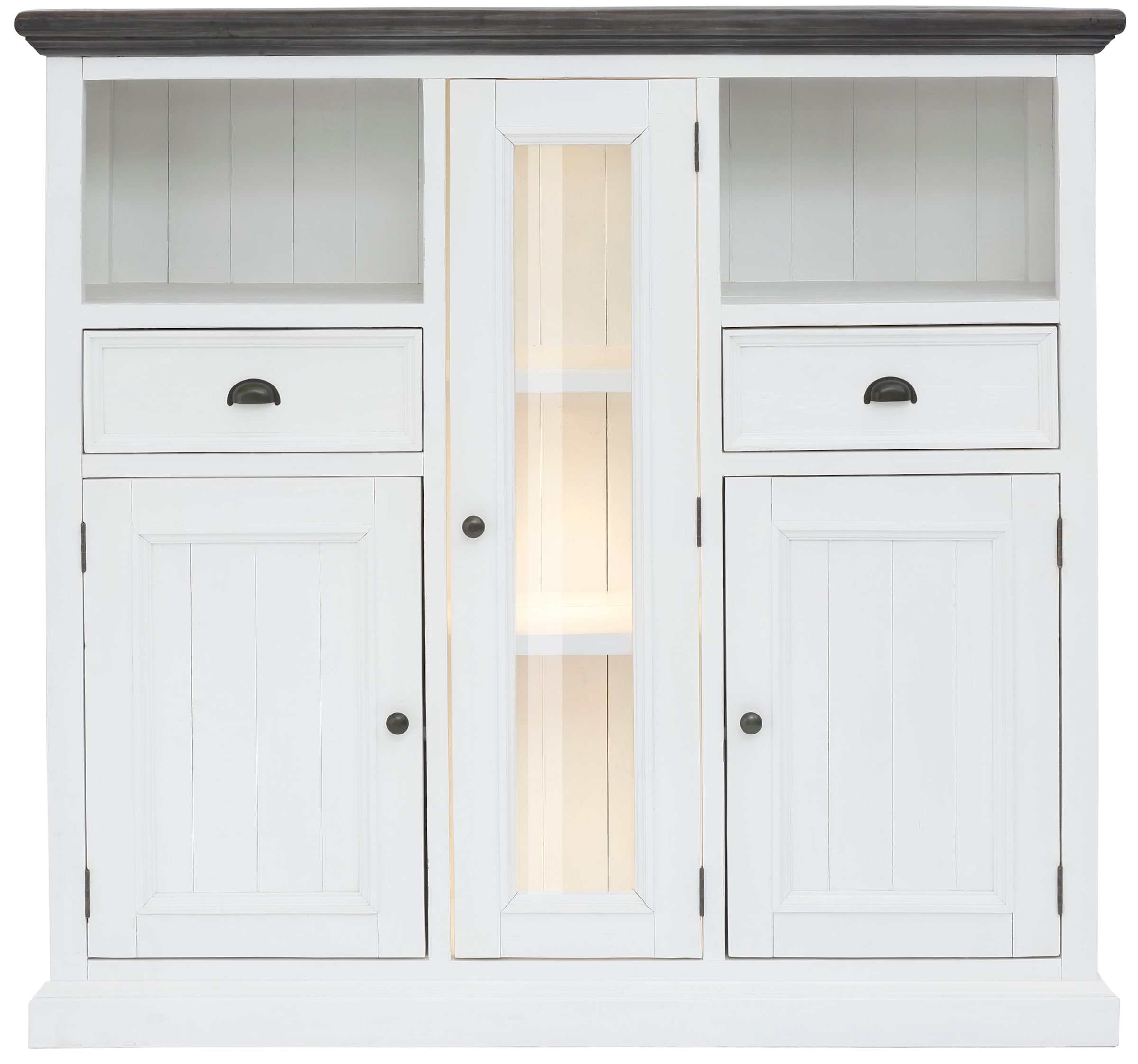 Quadrato Highboard »Landy«, Höhe: 140cm, recyceltes Pinienholz im Landhausstil kaufen