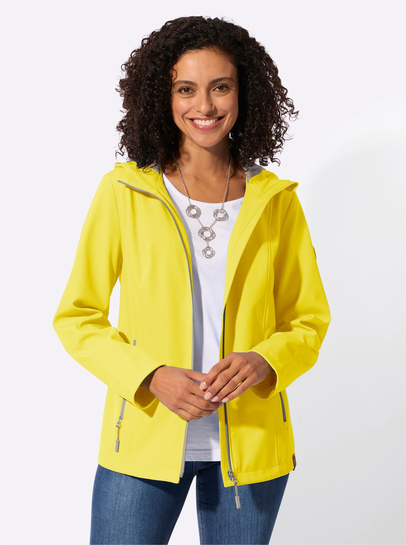 Casual Looks Softshelljacke mit Kapuze