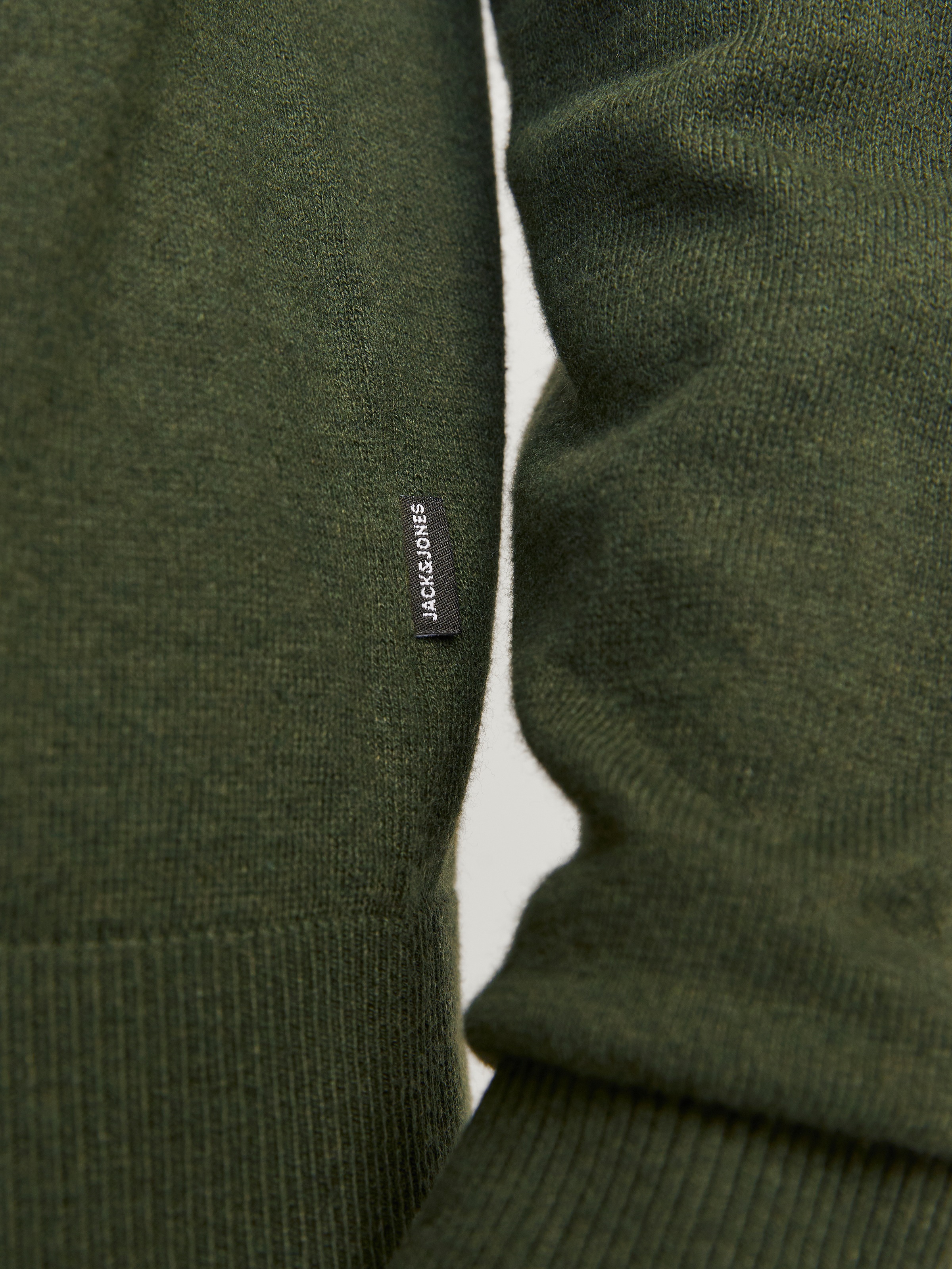 Jack & Jones Troyer »JJEEMIL KNIT HALF ZIP NOOS«, mit Rippbündchen