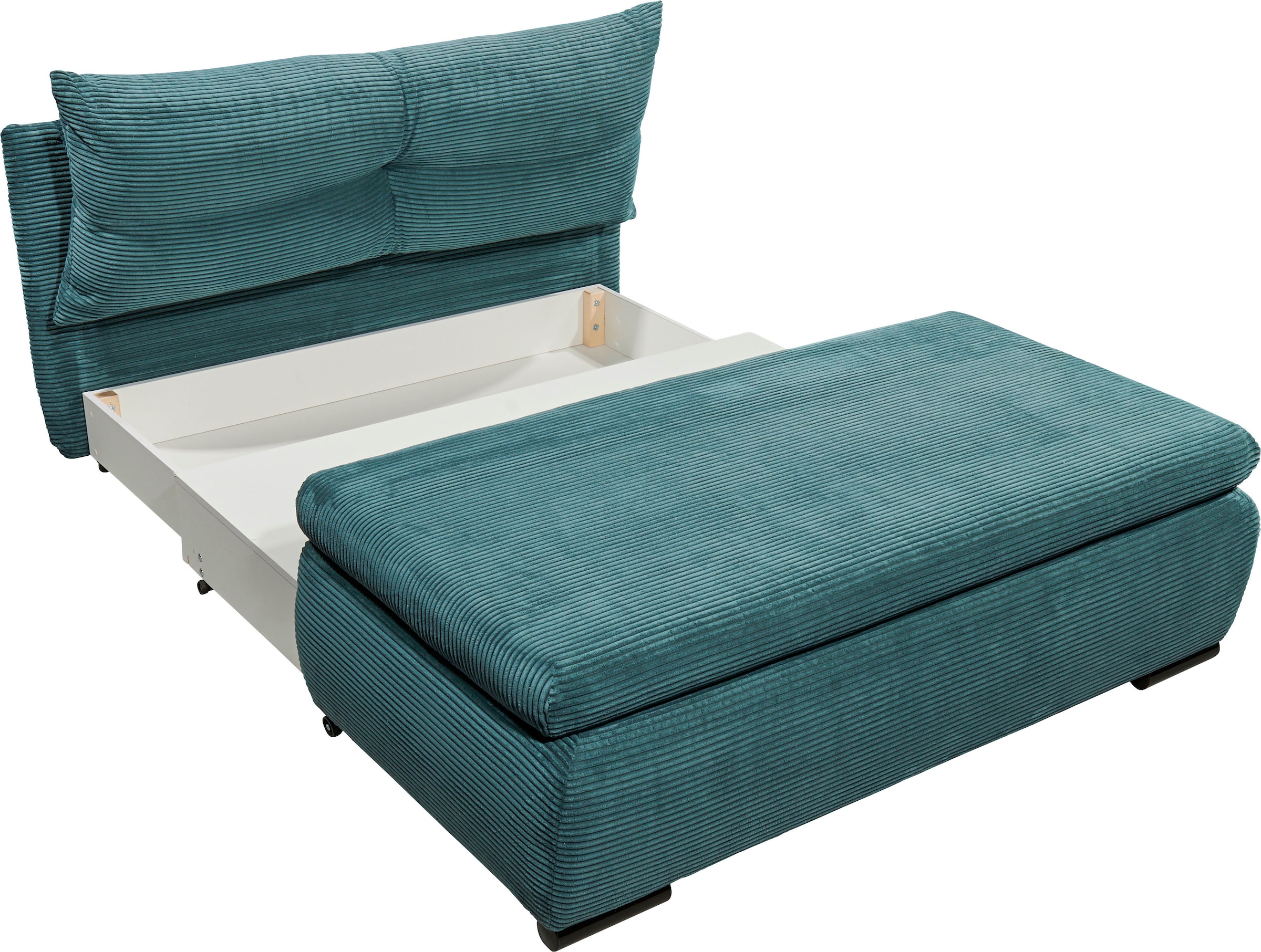 ED EXCITING DESIGN Schlafsofa »Charlie«, Schlafsessel mit Bettkasten & 1 Rückenkissen