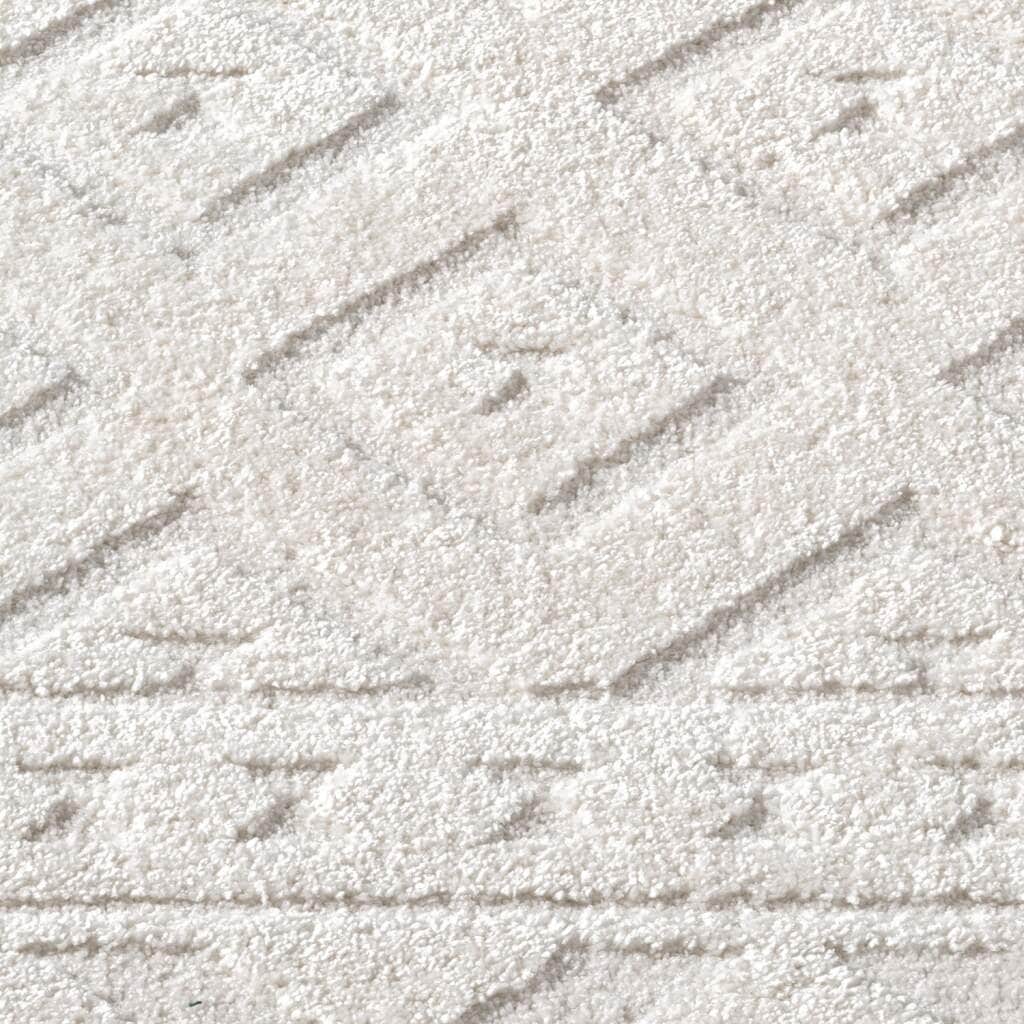 Carpet City Teppich »LOUNGE 9999«, rund, 15 mm Höhe, Kurzflor-Teppich Modern, Hoch-Tief-Struktur, Wohnzimmer, Schlafzimmer