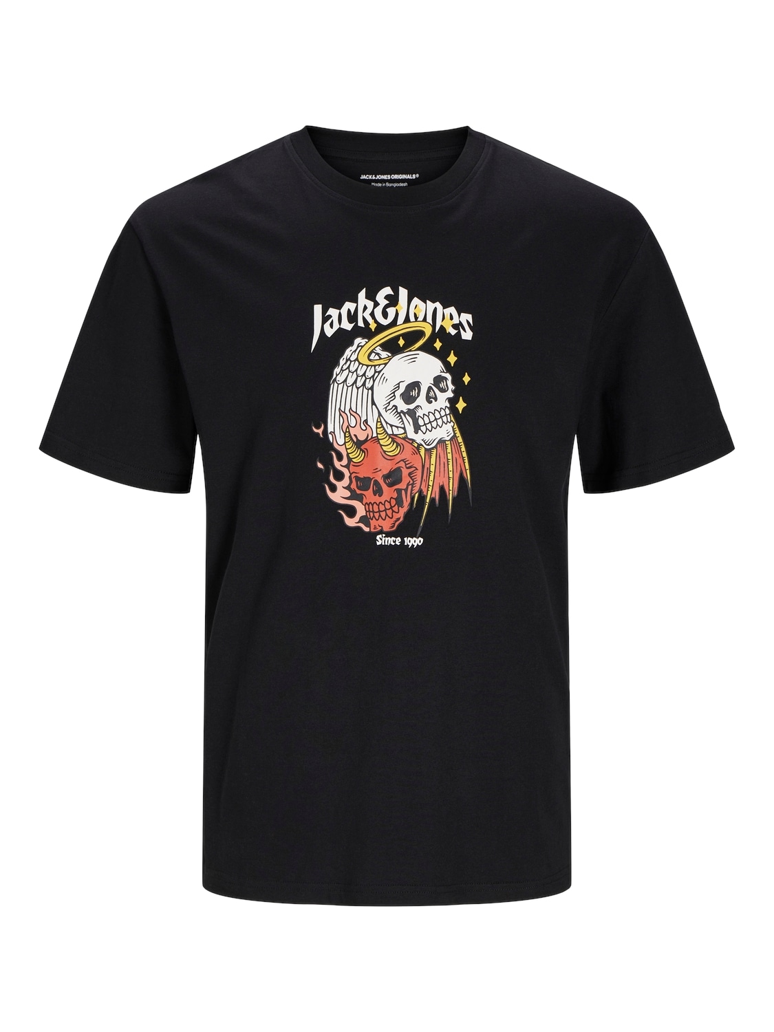 Jack & Jones Rundhalsshirt »JORSEVEN SKULL TEE SS CREW NECK SN«