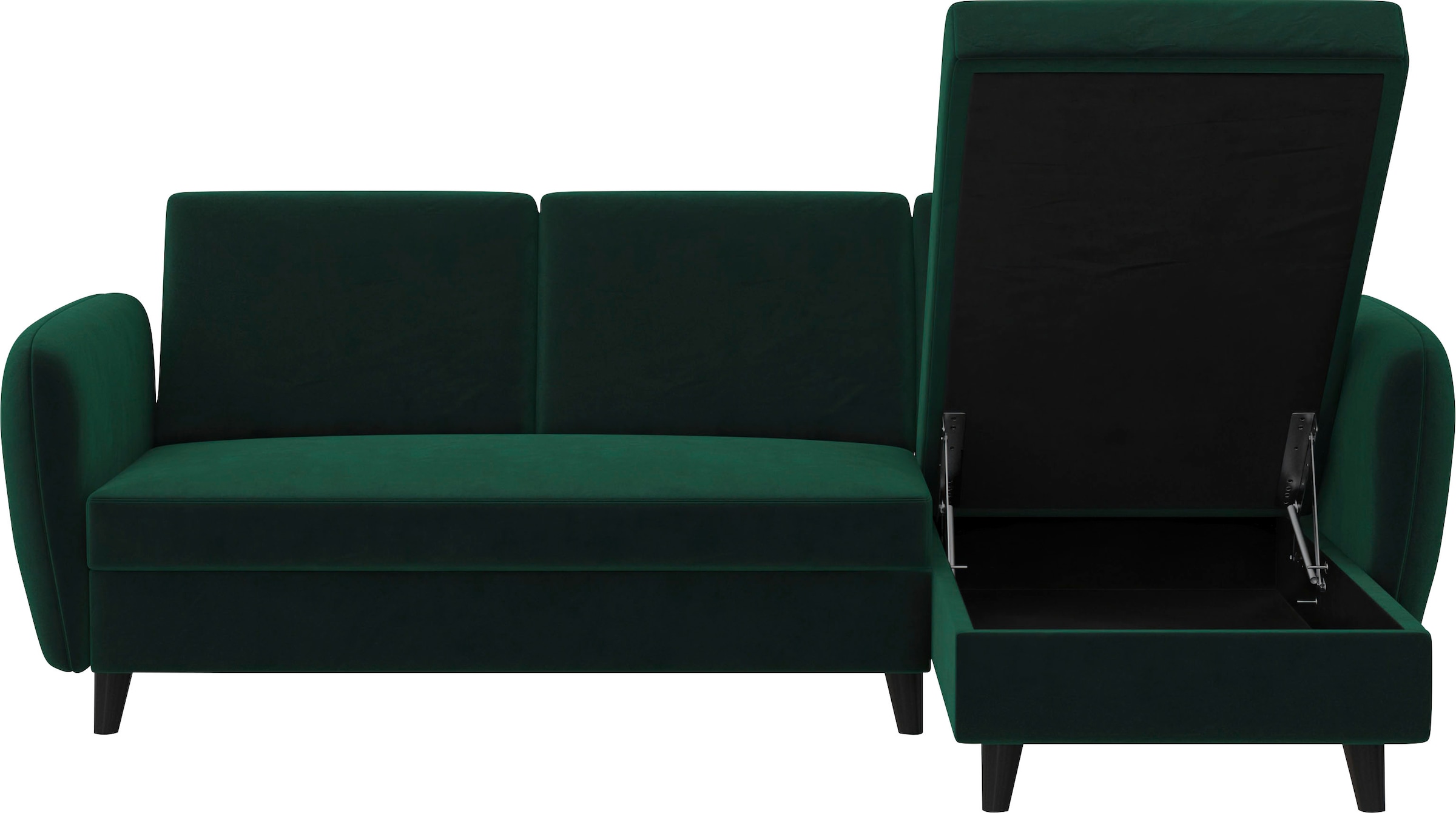 Dorel Home Ecksofa »Perry, L-Form,«, Rückenlehne, verschiedene Farbvarianten, Sitzhöhe 43 cm, Breite 219 cm