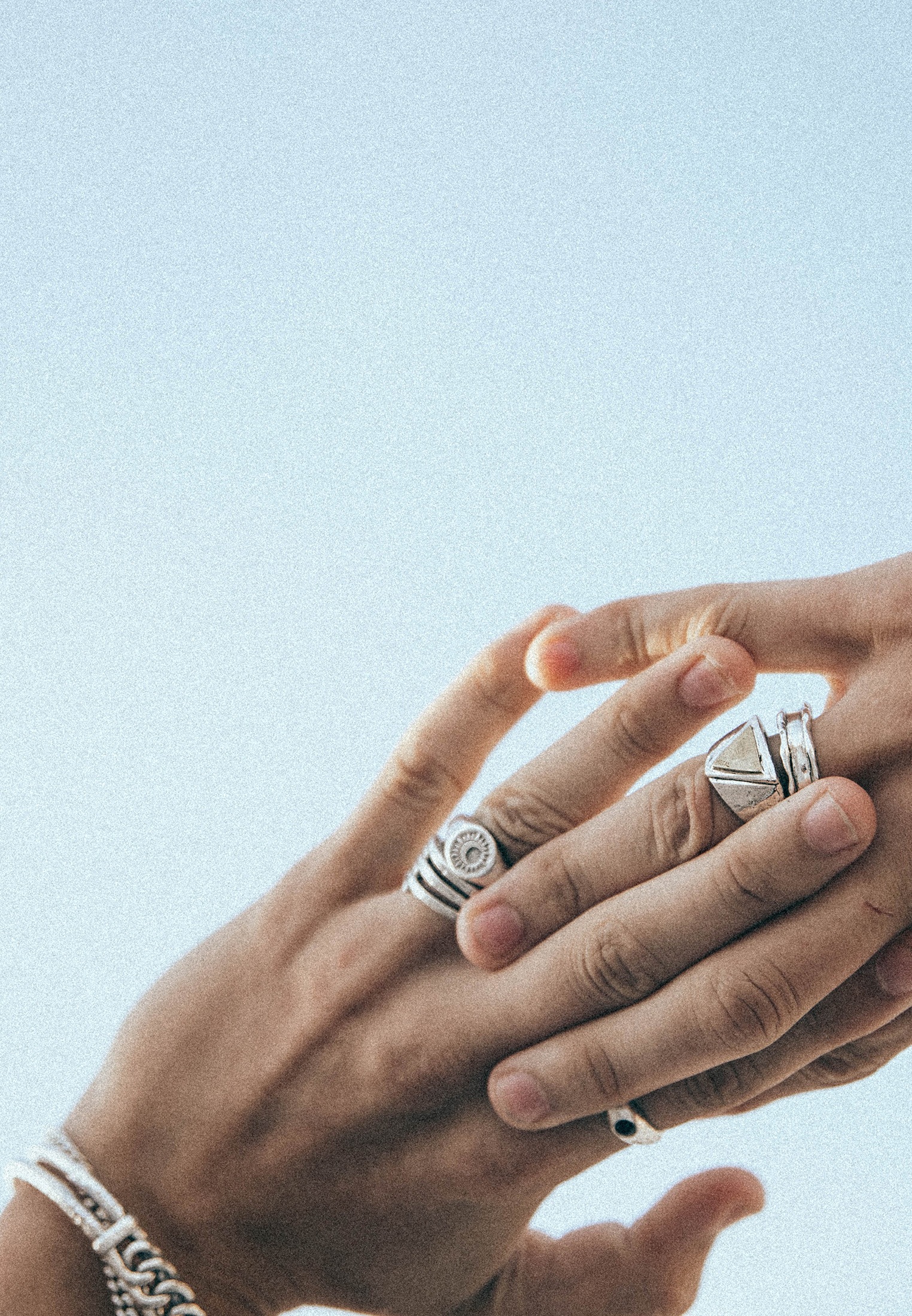 HAZE & GLORY Silberring »Ring Herren - Good Vibes Only 925 Silber«