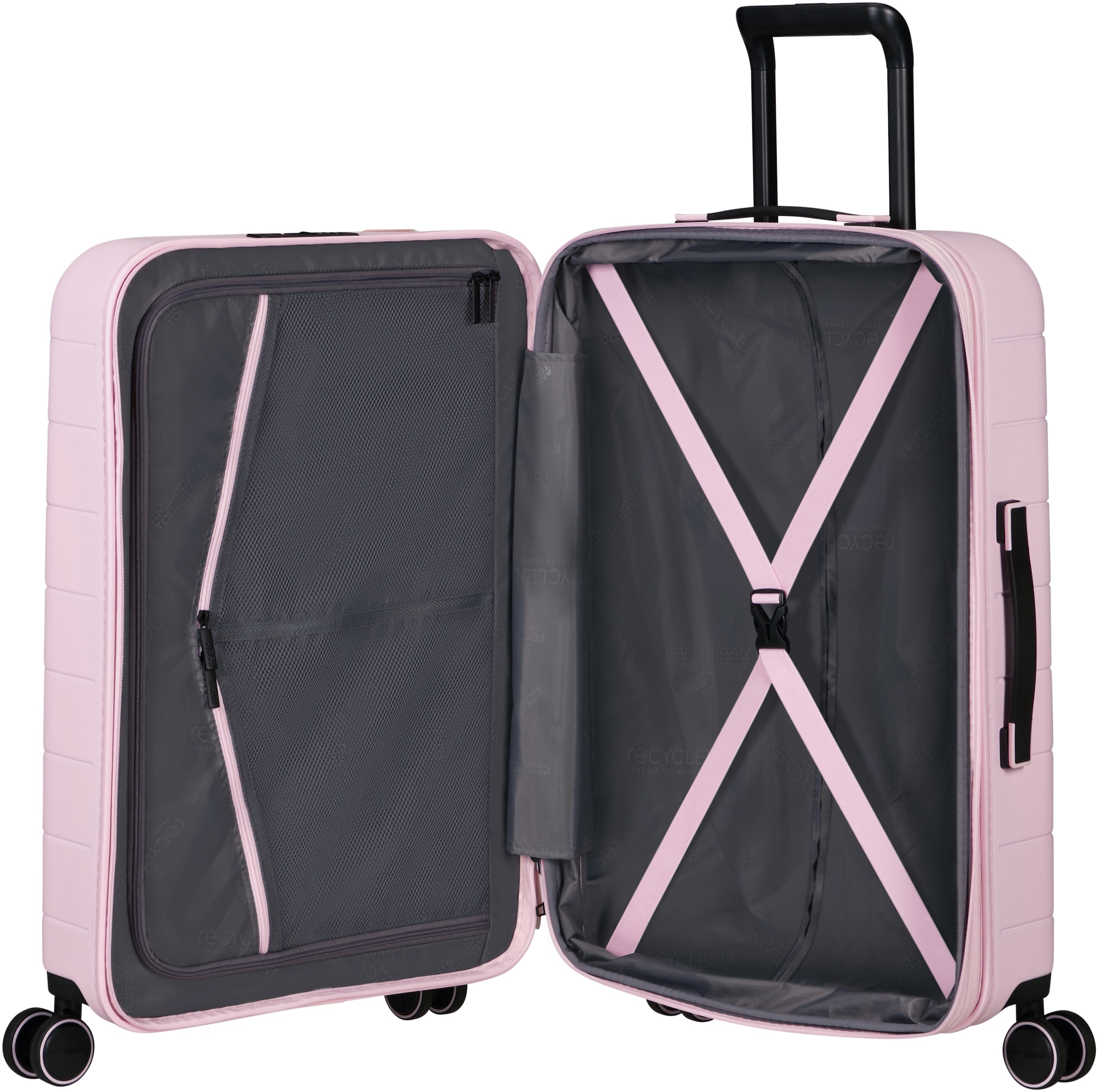 American Tourister® Hartschalen-Trolley »NOVASTREAM, in verschiedenen Farben und Größen«, 4 Rollen, Reisekoffer Großer Koffer TSA-Zahlenschloss mit Volumenerweiterung