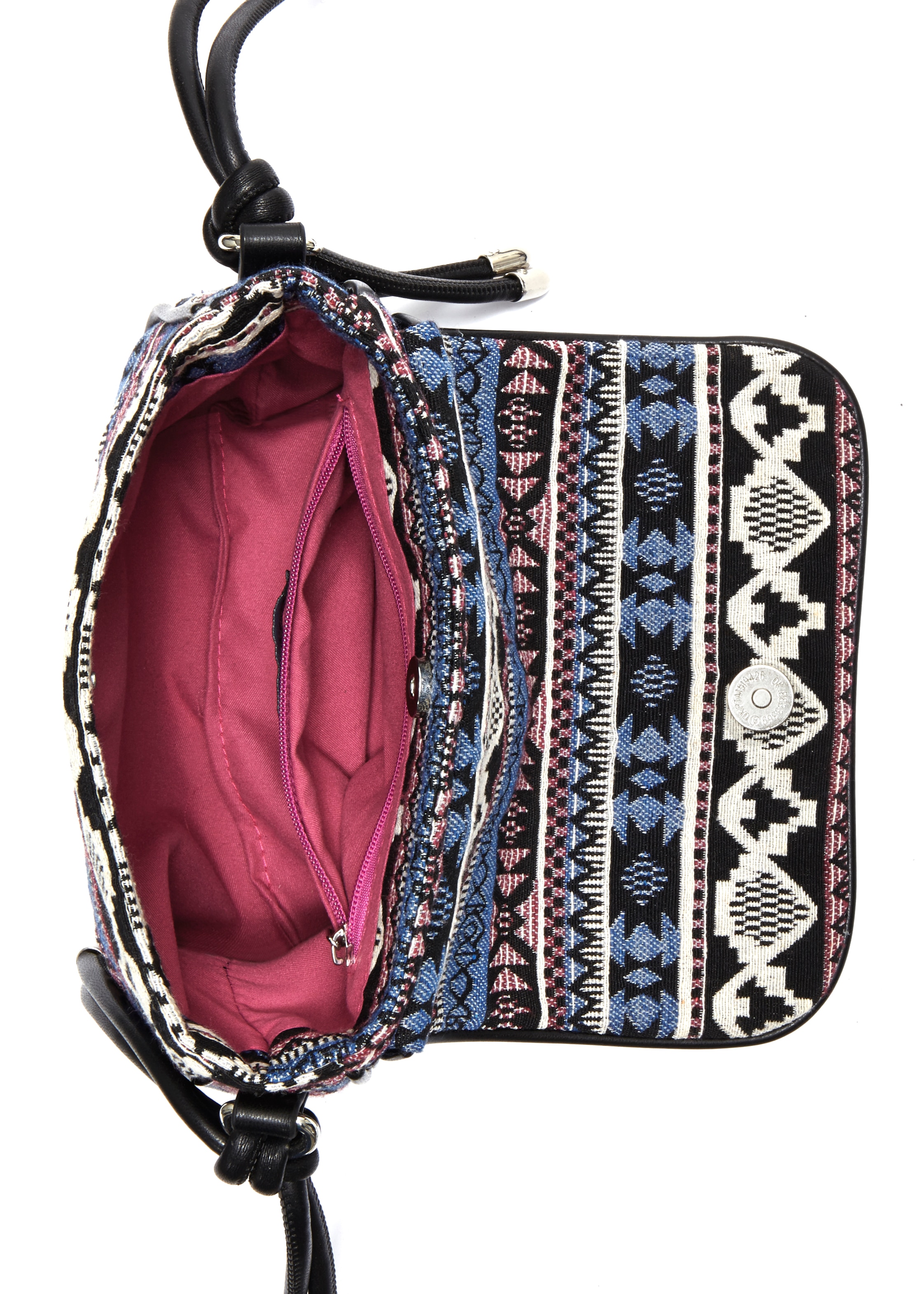 LASCANA Umhängetasche, Minibag, Handtasche im Ethno Look, Crossbody Bag VEGAN