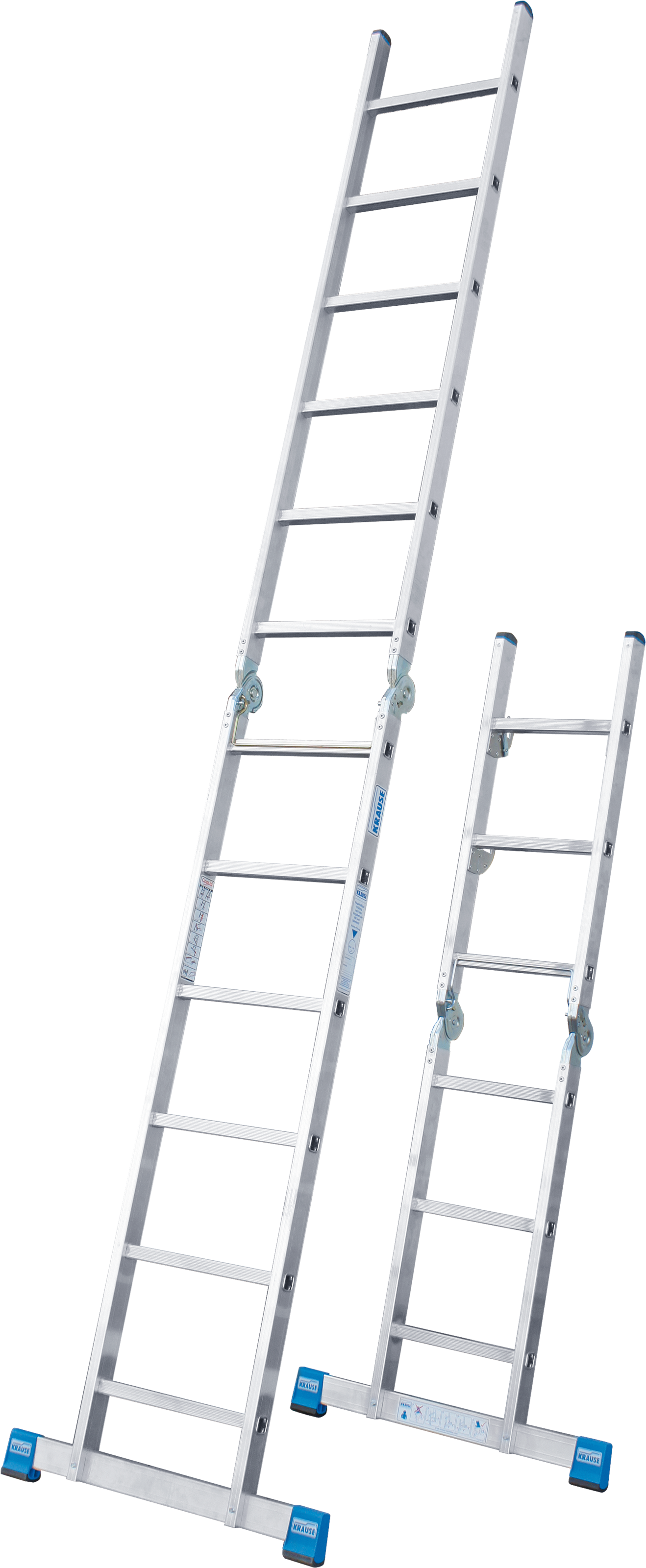 KRAUSE Gelenkleiter »Stabilo« Combileiter mit 2x3 und 2x6 Sprossen