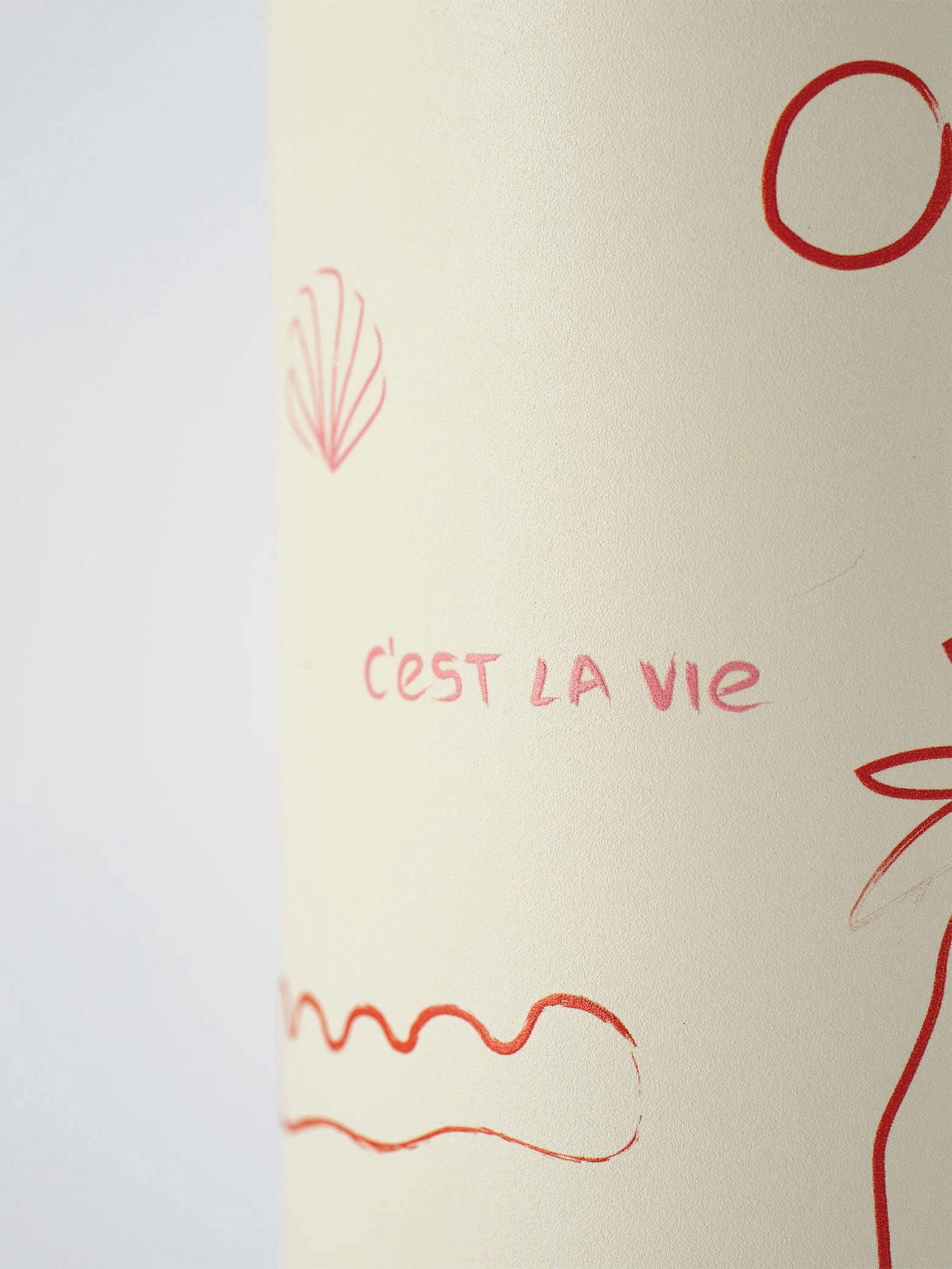 equa Isolierflasche »Timeless C'est la vie«, Edelstahl, doppelwandig, 600 ml