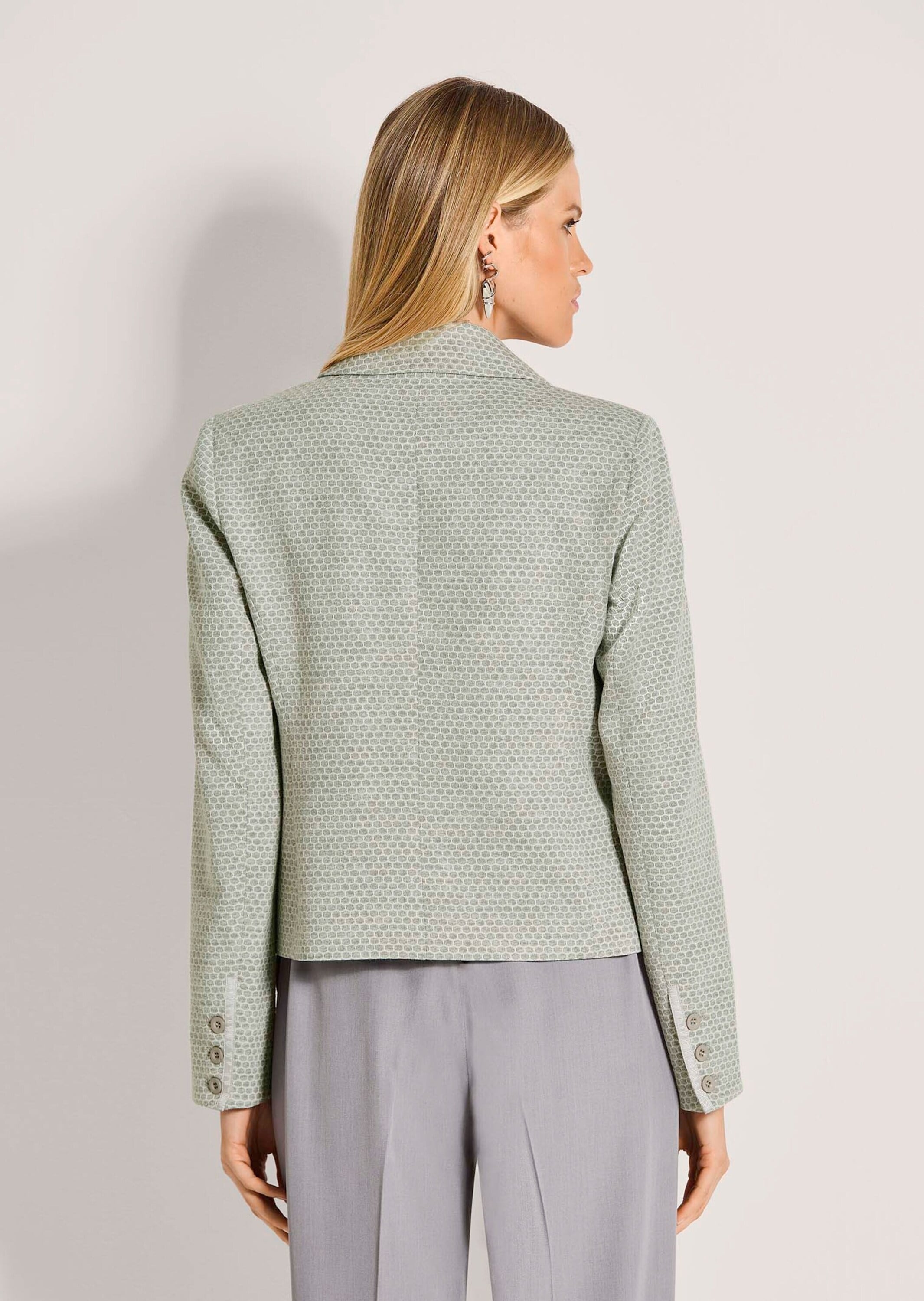 MADELEINE Jackenblazer »Jerseyblazer Kurzblazer mit Wabenmuster«