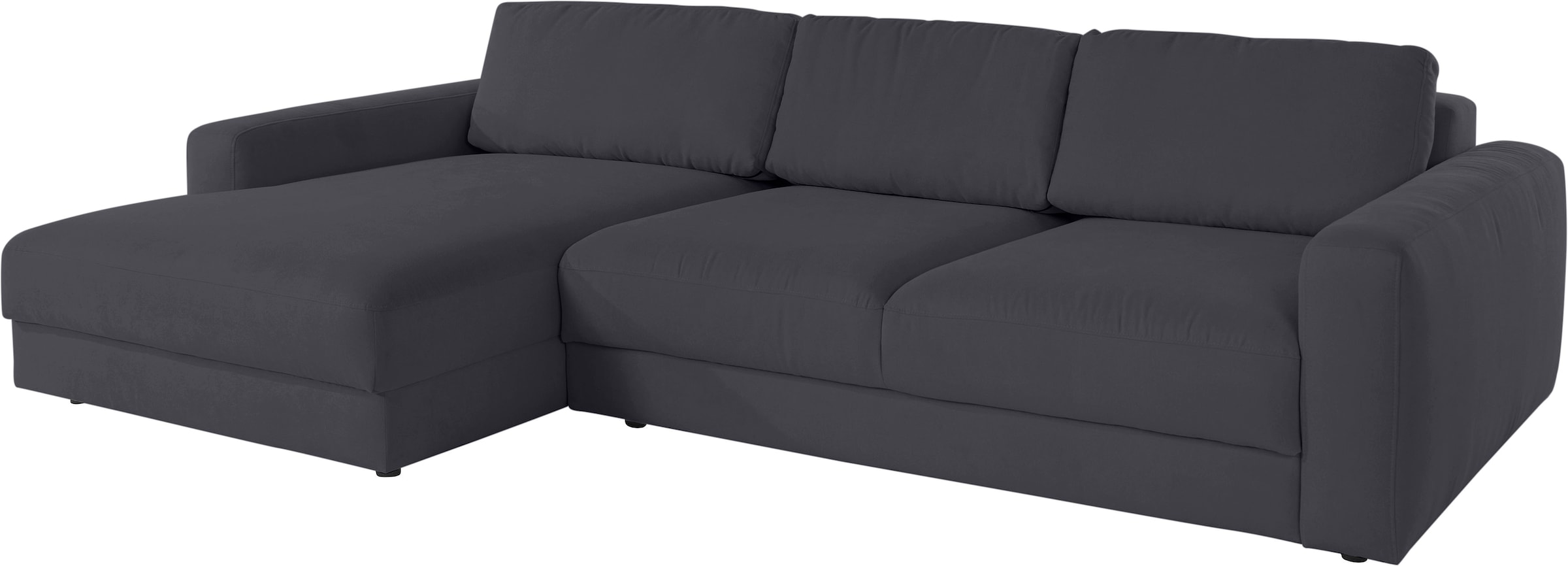 Places of Style Ecksofa »Bloomfield, elegant, viel Platz, Mega Couch, Breite 303cm, L-Form«, extra tiefe Sitzfläche, wahlweise mit Sitztiefenverstellung