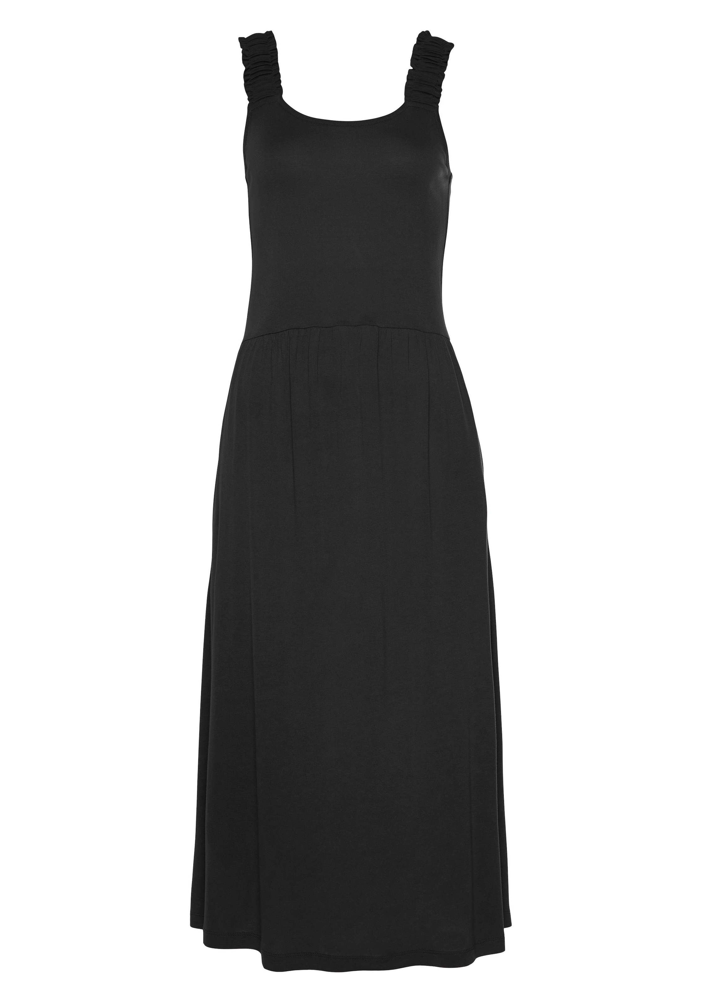 Beachtime Jerseykleid, mit Taschen, knielanges Sommerkleid, Strandkleid, Basic