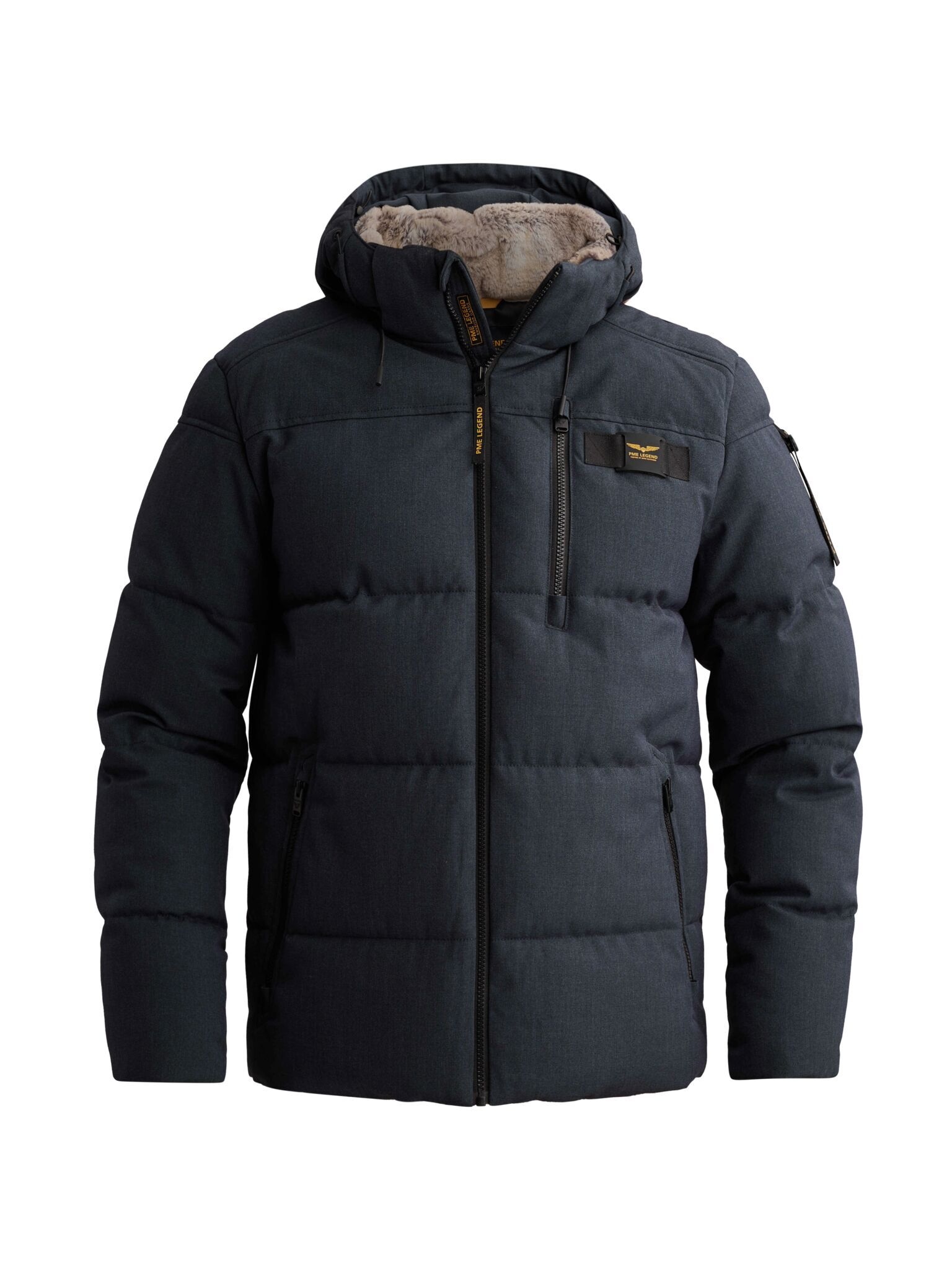 PME LEGEND Steppjacke mit Kapuze Taschen mit Reißverschluss