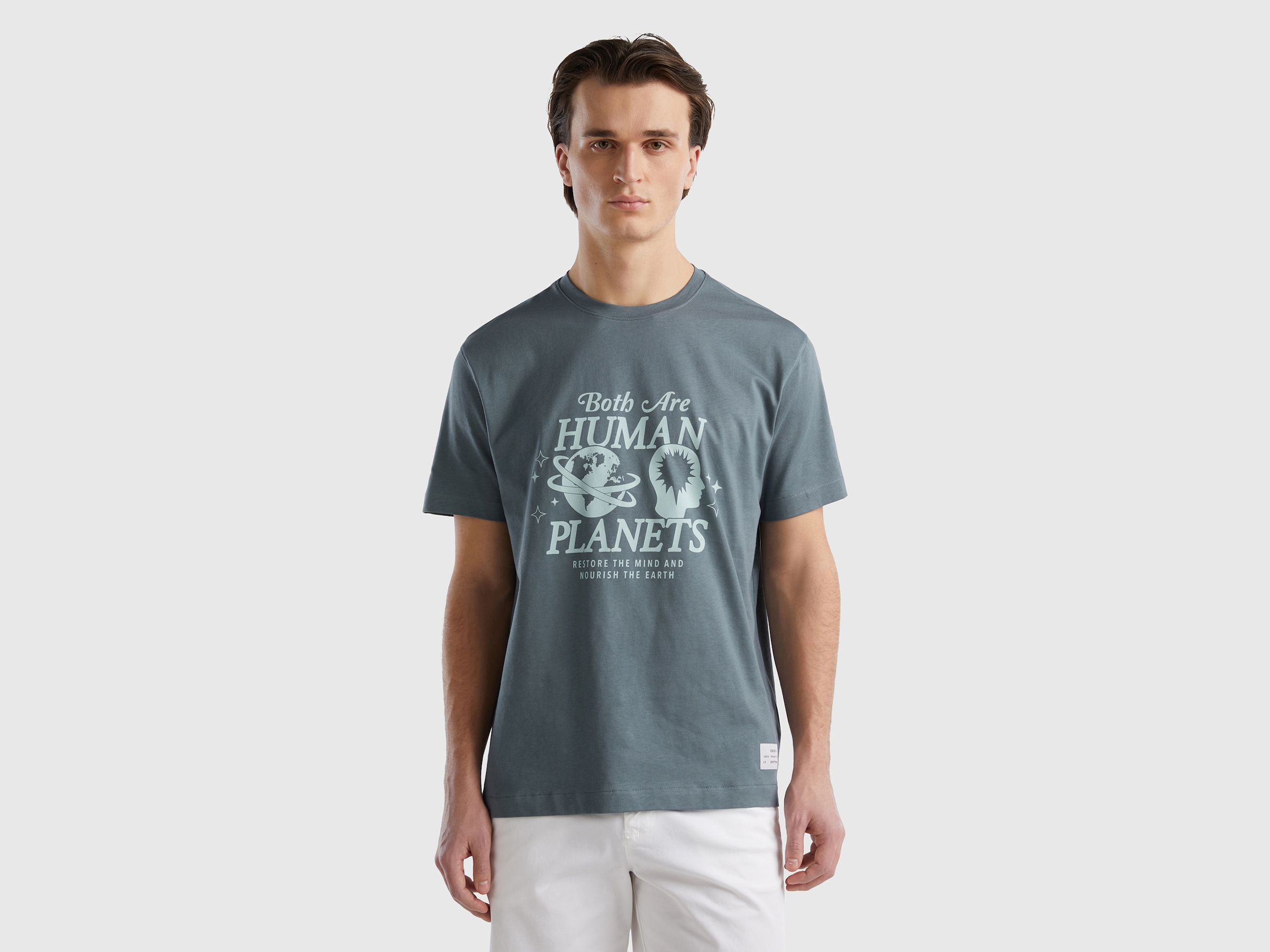 Print T-Shirt, of bei United mehrfarbigen mit Benetton ♕ Colors