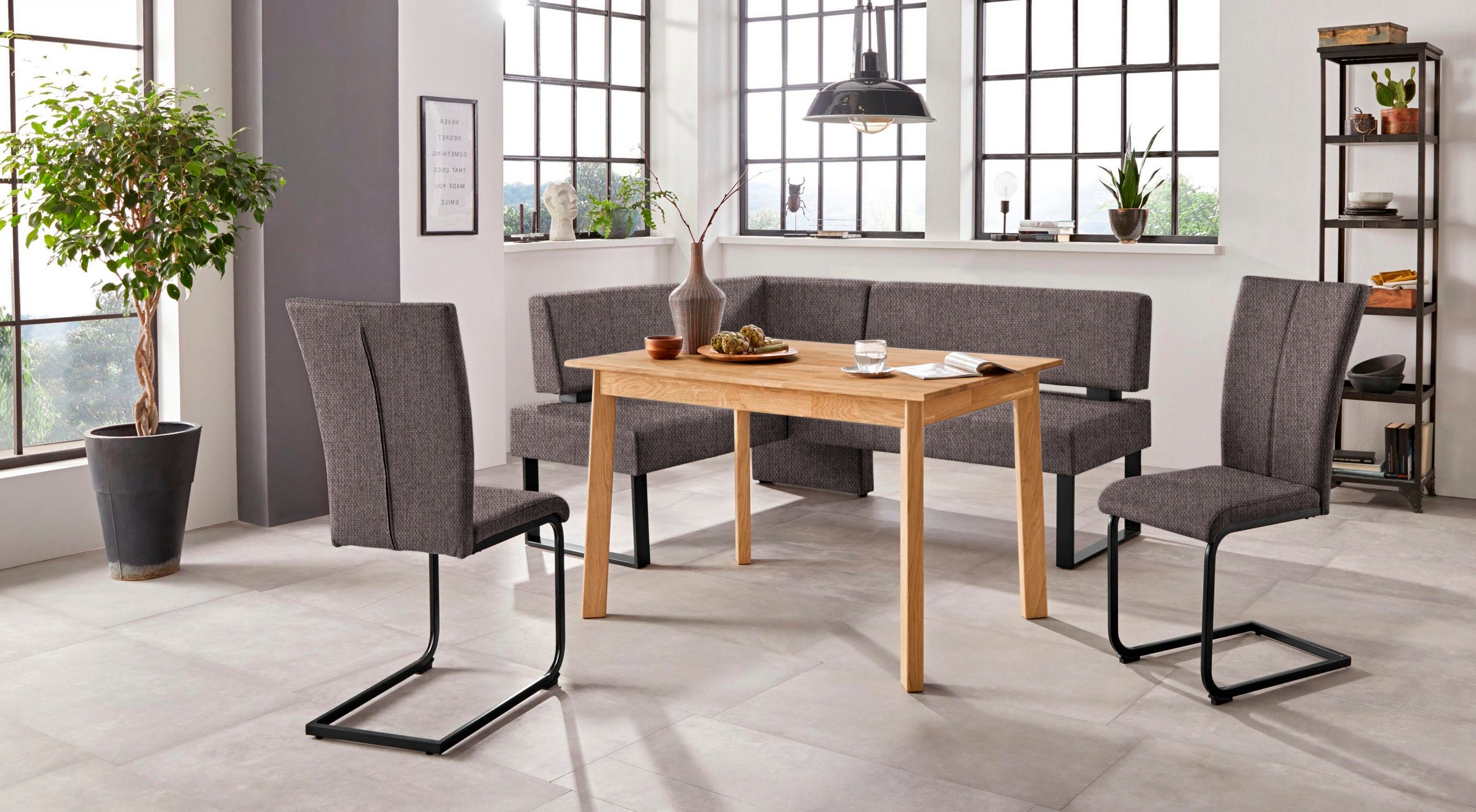 Home affaire Freischwinger »Oliver«, (Set), 2 St., Microfaser, Stuhl belastbar bis 120 Kg